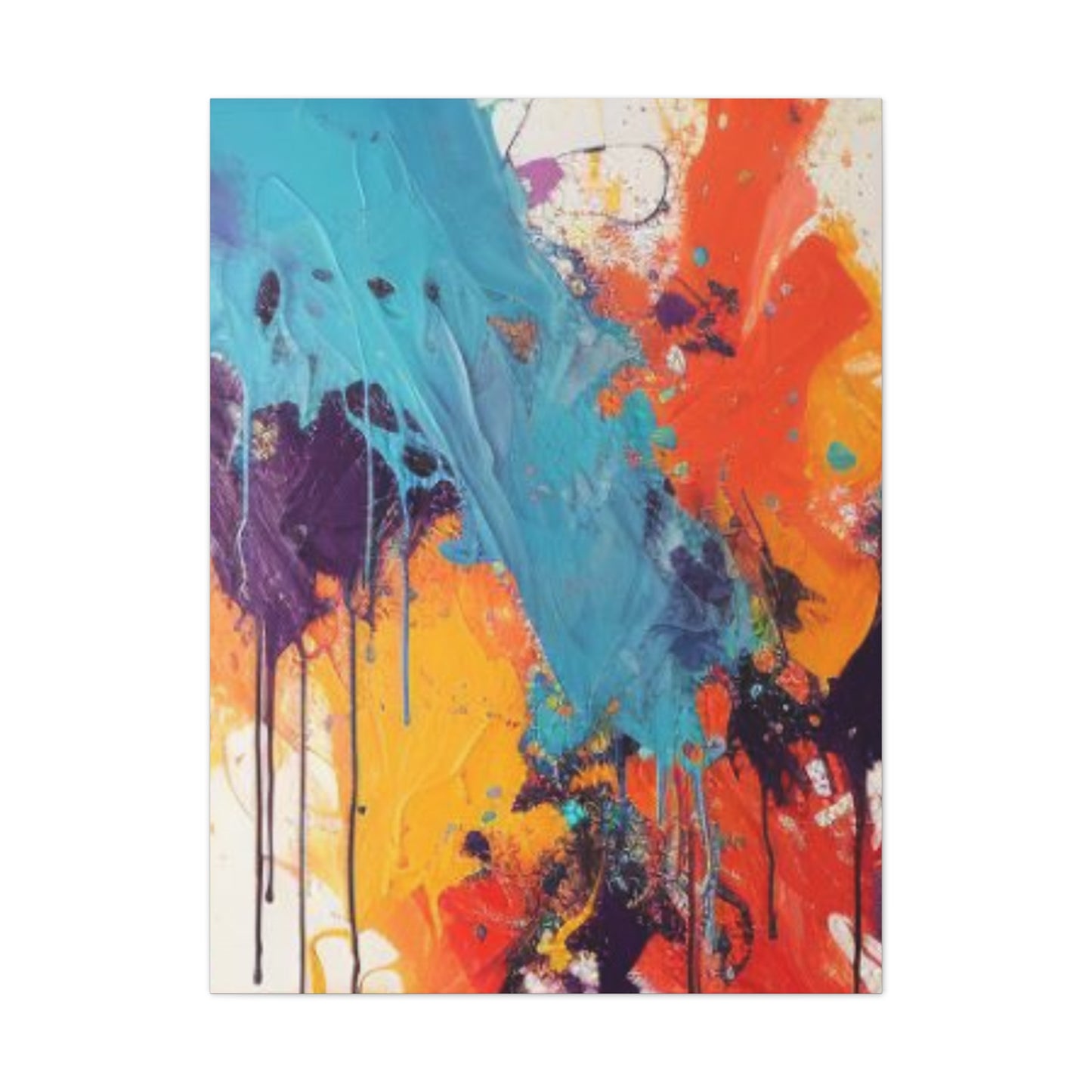 Primary Elegance: A Symphony of Sophistication Canvas Print