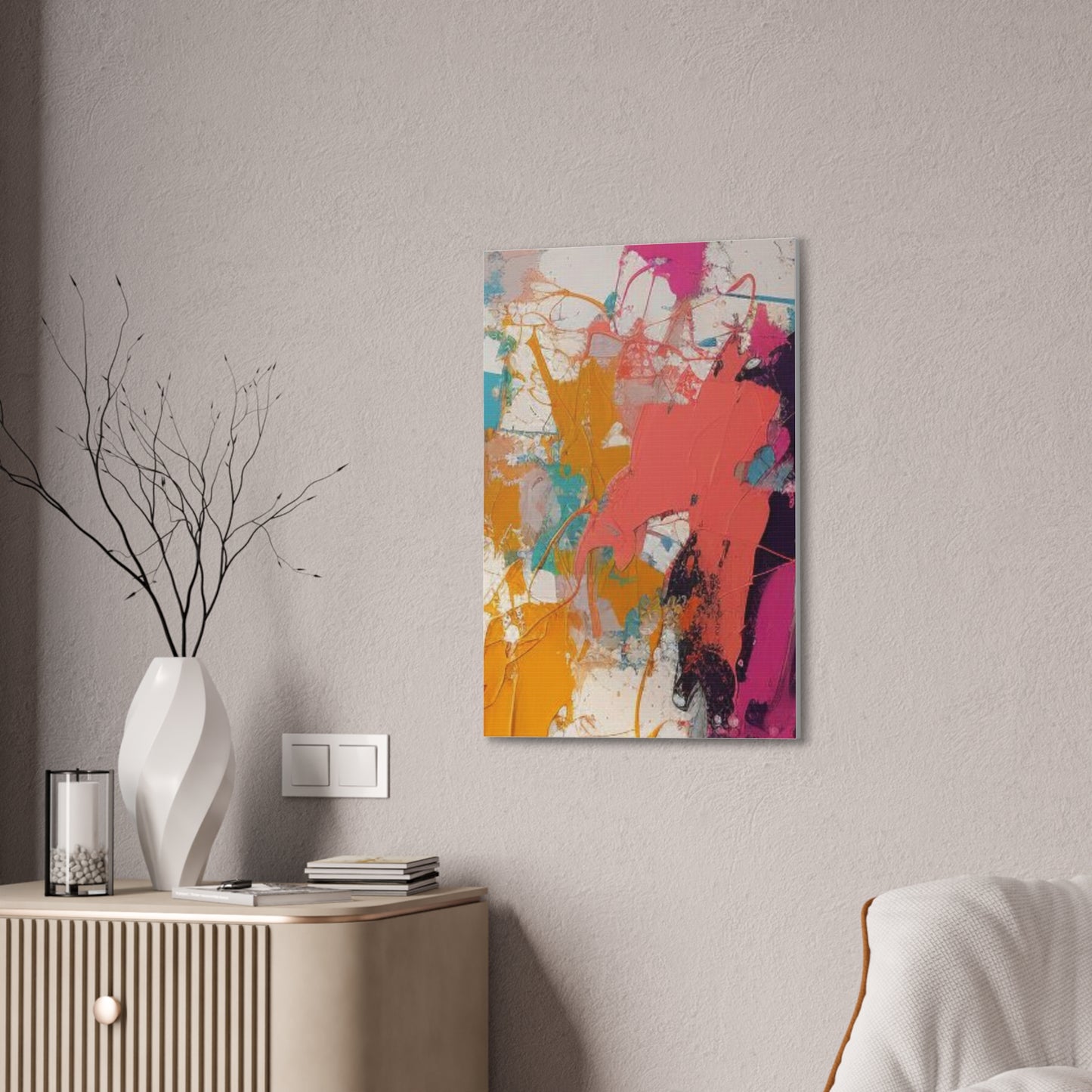 Primary Elegance: A Symphony of Sophistication Canvas Print