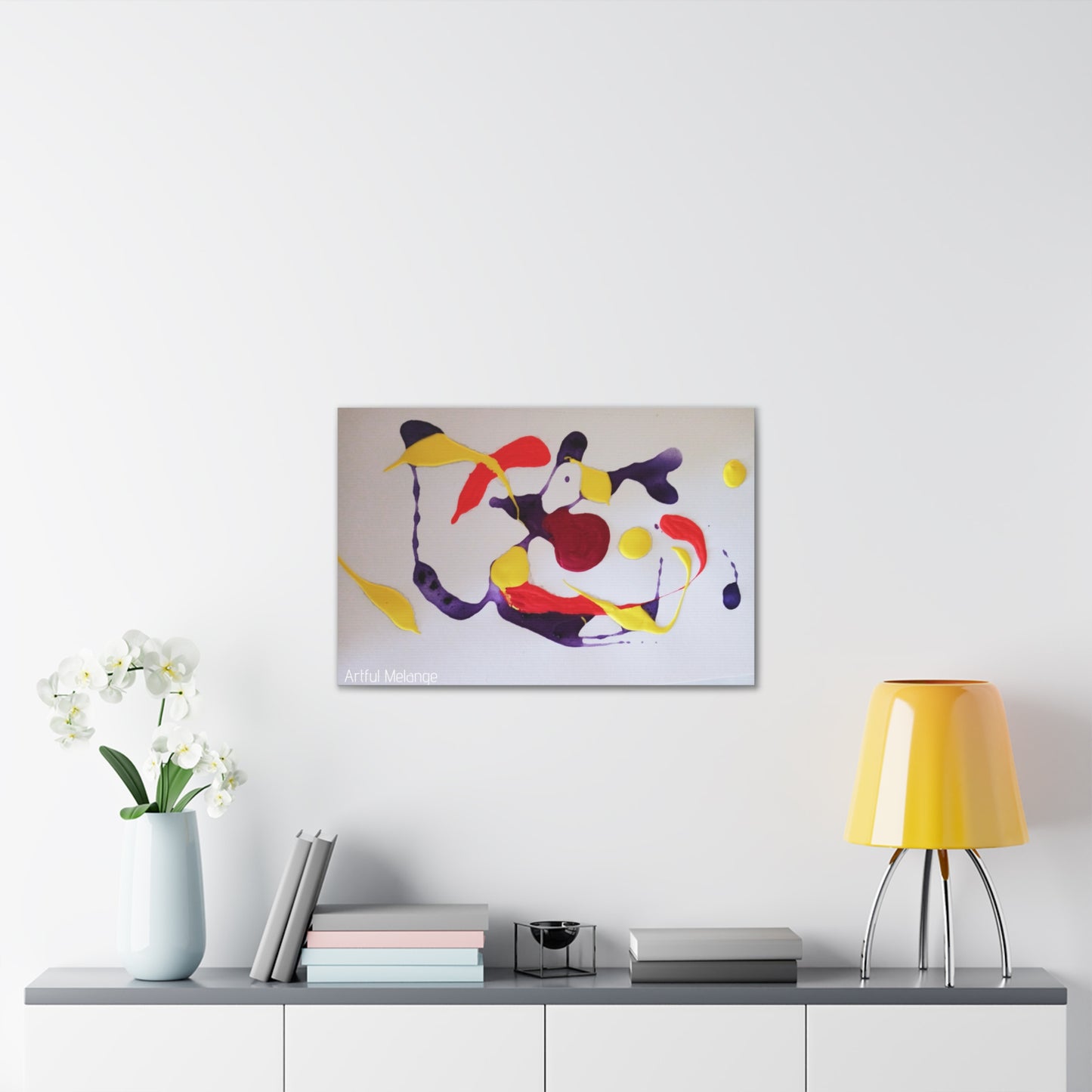 Primary Elegance: A Symphony of Sophistication Canvas Print