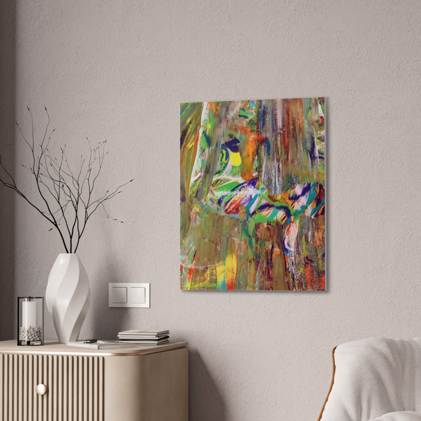 Acrylic Abstract Canvas Print - Richly Textured Artistry