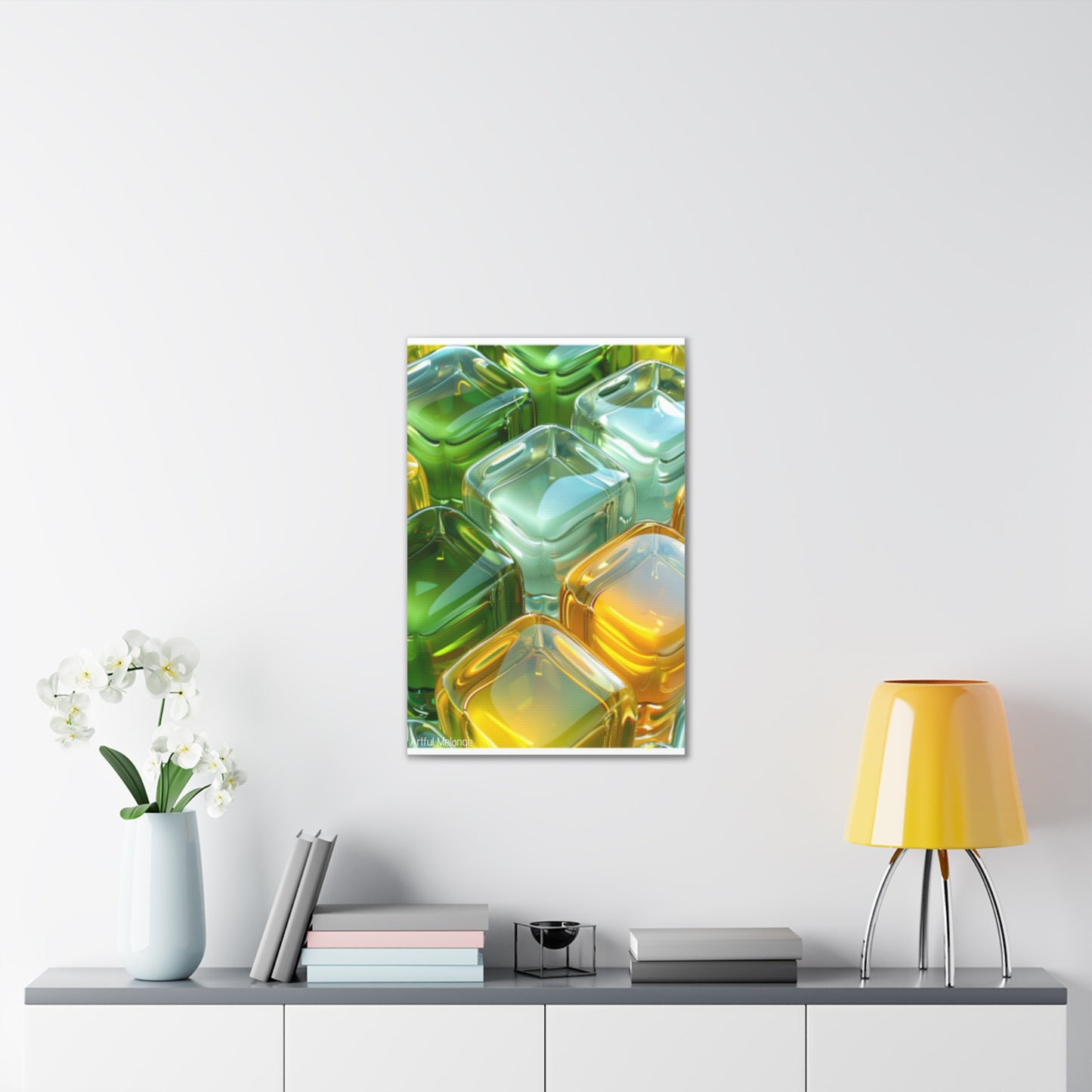 Primary Elegance: A Symphony of Sophistication Canvas Print