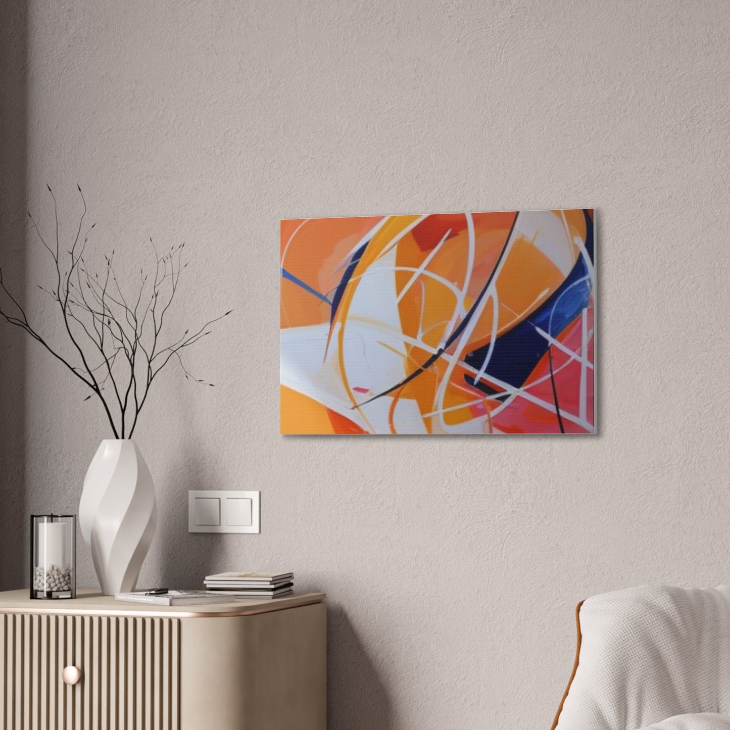 Primary Elegance: A Symphony of Sophistication Canvas Print