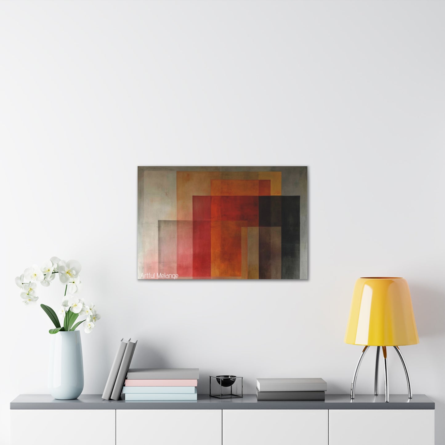 Primary Elegance: A Symphony of Sophistication Canvas Print