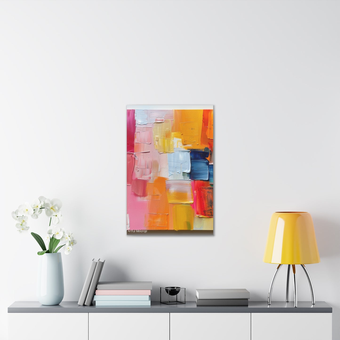 Primary Elegance: A Symphony of Sophistication Canvas Print