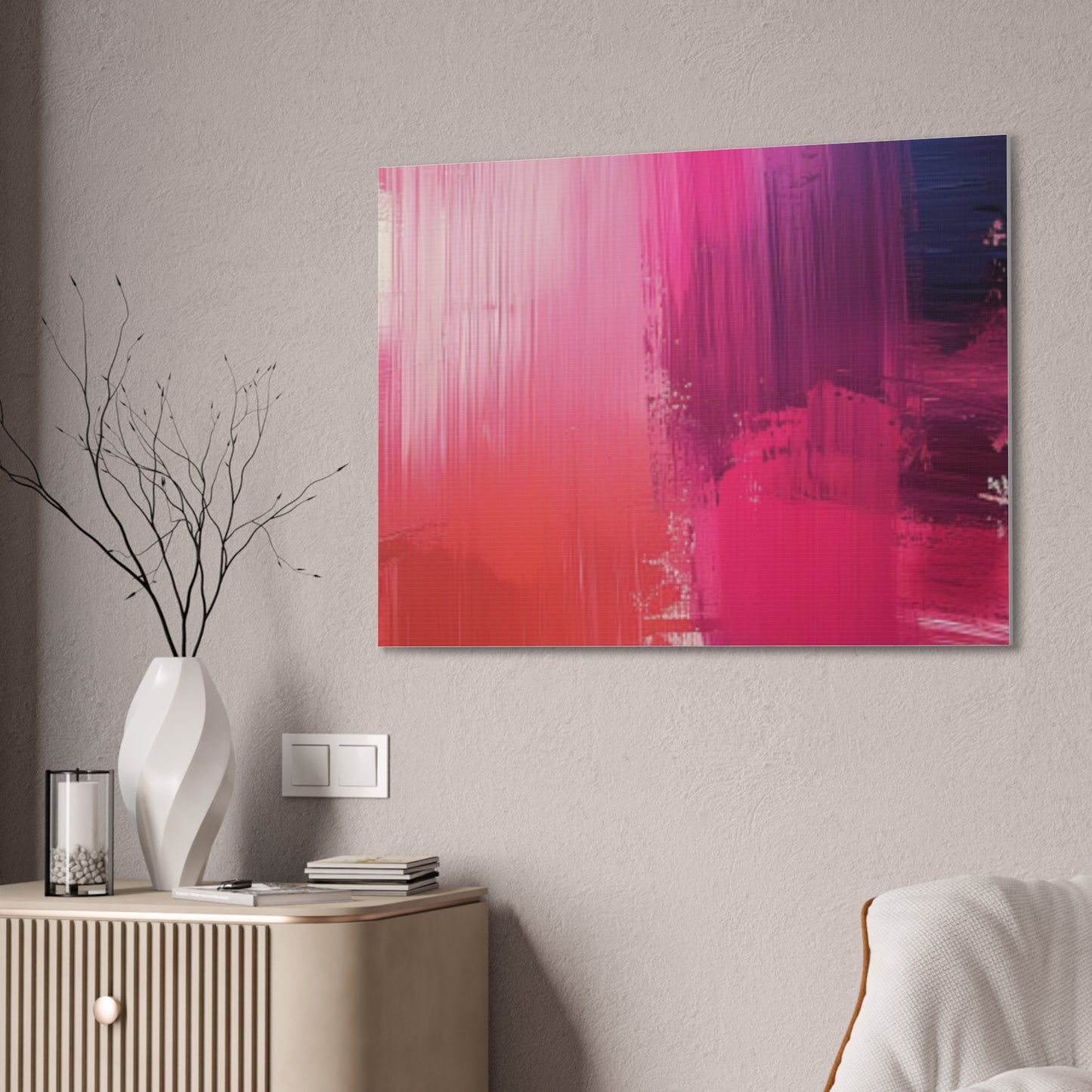 In The Pink: A Symphony of Sophistication Canvas Print