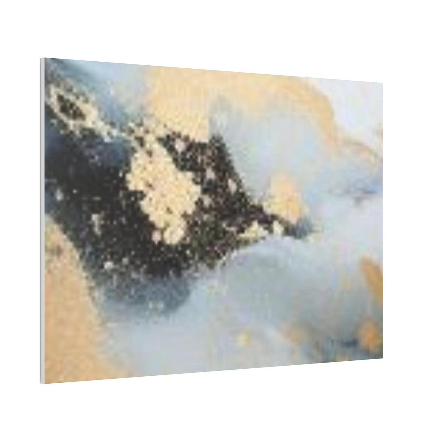 Gold and Black Elegance: A Symphony of Sophistication Canvas Print