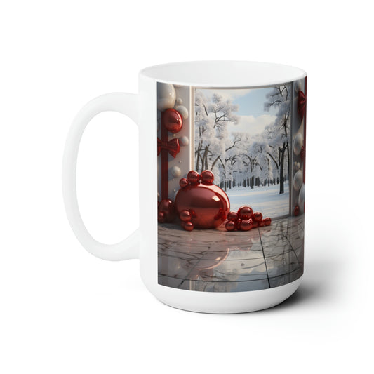 Cozy Holiday Mugs: Embrace the Season with Our Festive Living Scenes 15oz