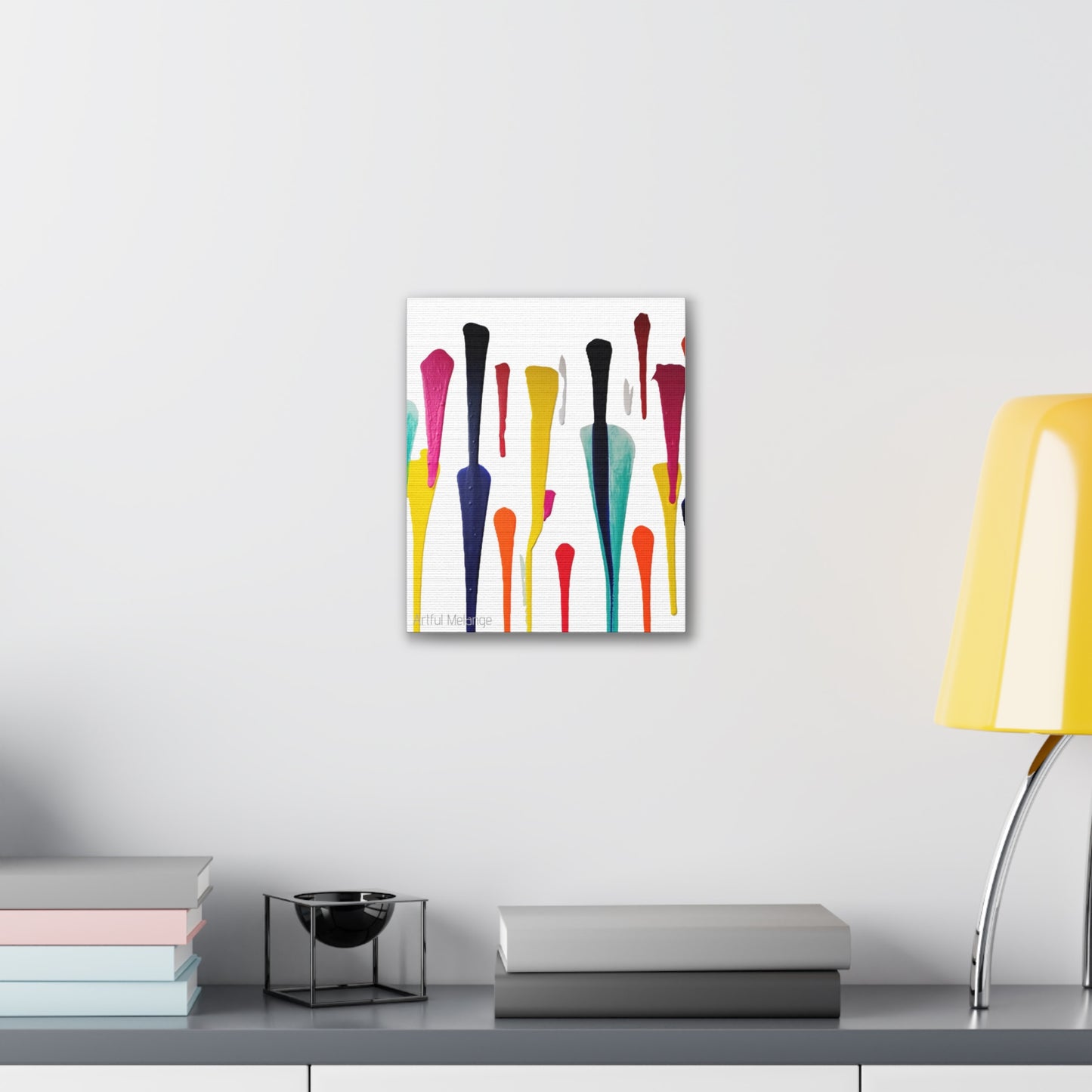 Primary Elegance: A Symphony of Sophistication Canvas Print