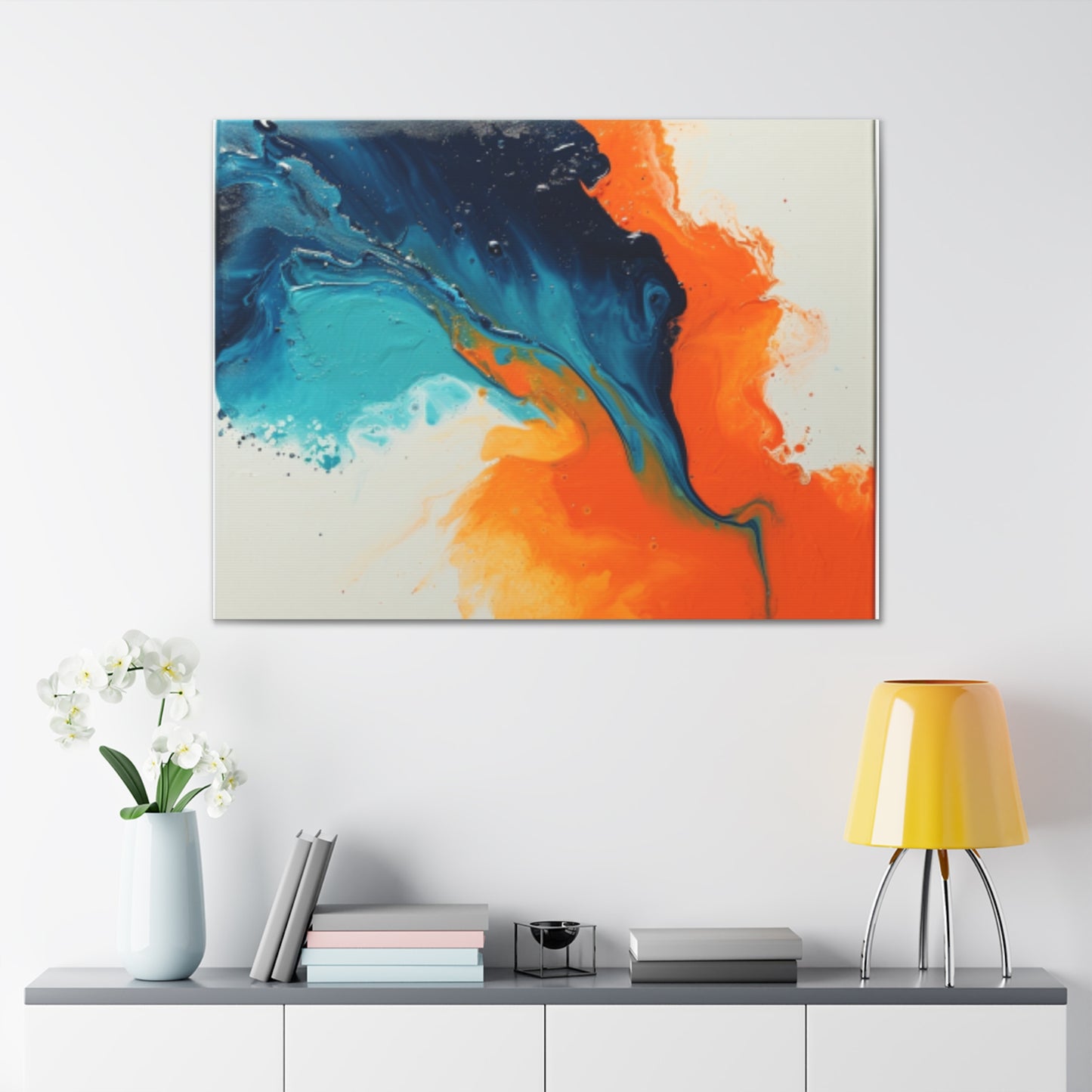 Primary Elegance: A Symphony of Sophistication Canvas Print