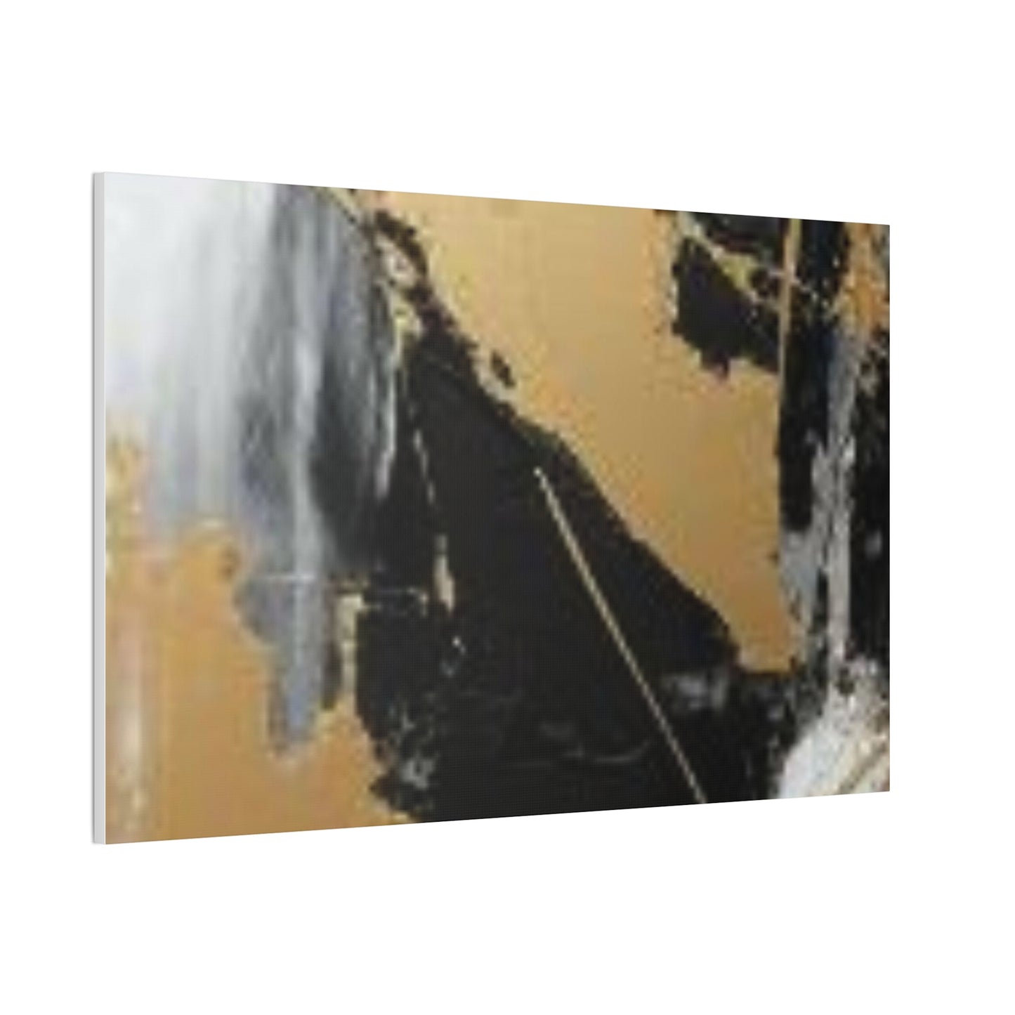 Gold and Black Elegance: A Symphony of Sophistication Canvas Print