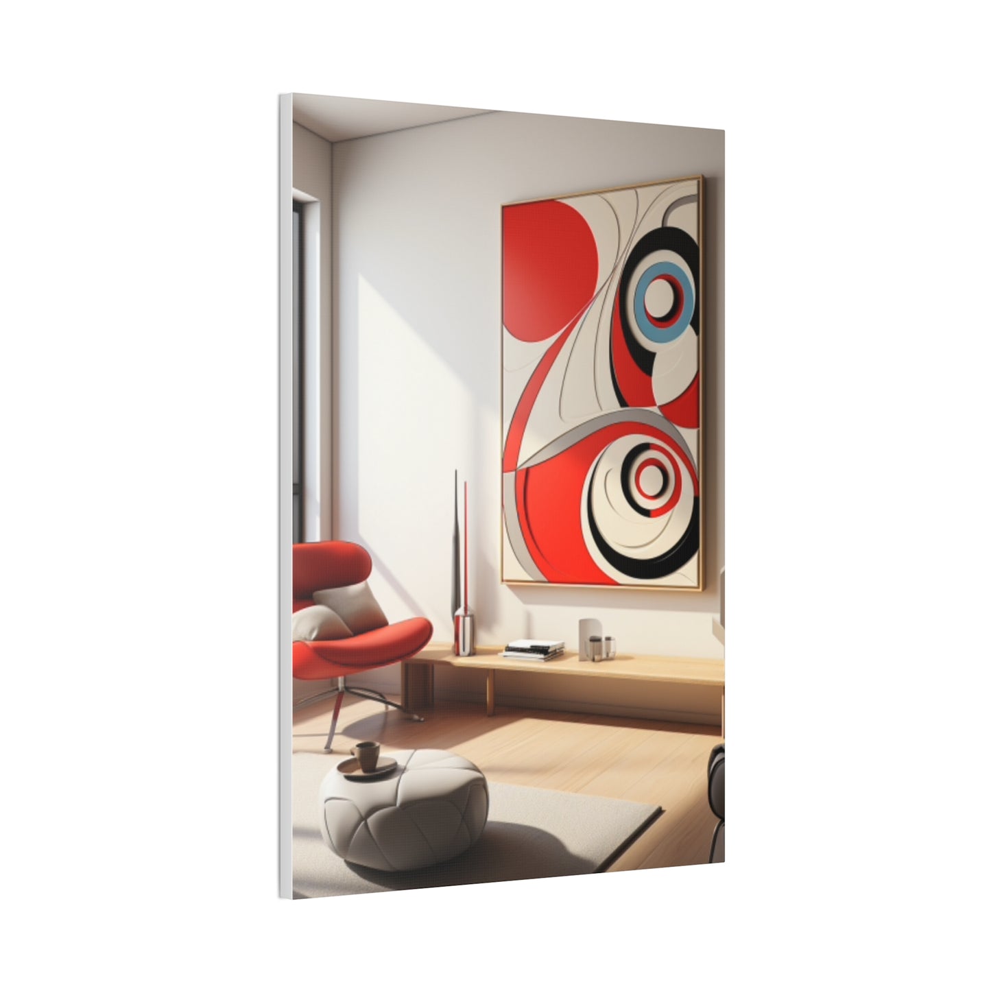 Crimson Elegance: A Symphony of Sophistication Canvas Print