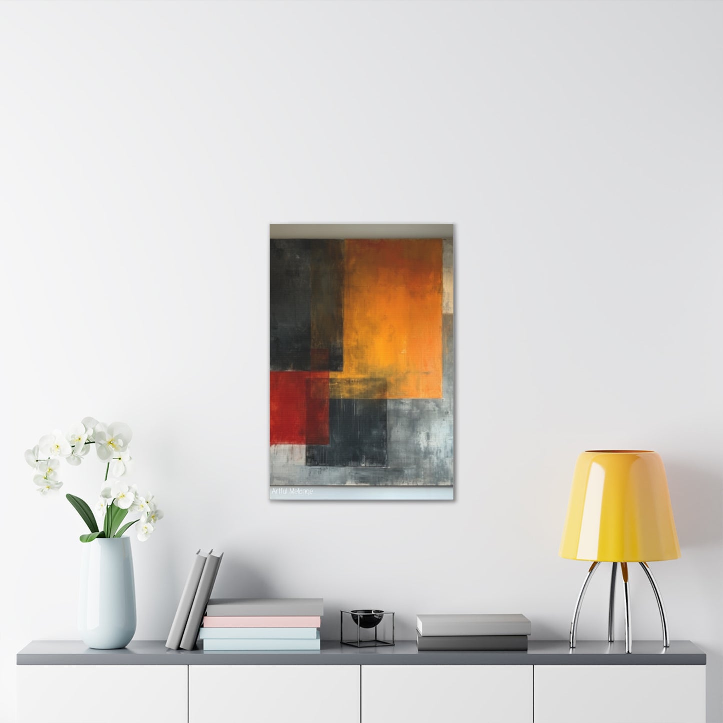 Primary Elegance: A Symphony of Sophistication Canvas Print