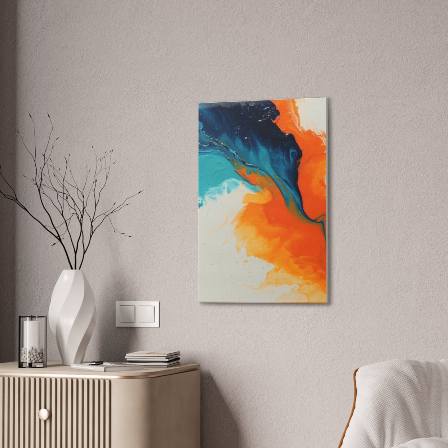 Primary Elegance: A Symphony of Sophistication Canvas Print