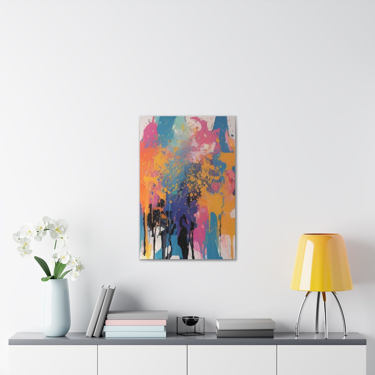 Primary Elegance: A Symphony of Sophistication Canvas Print