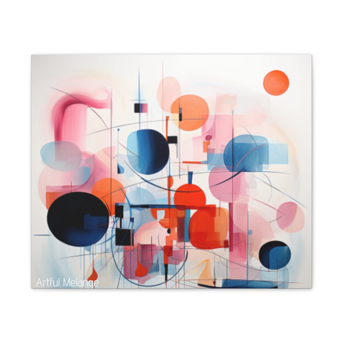 Primary Elegance: A Symphony of Sophistication Canvas Print