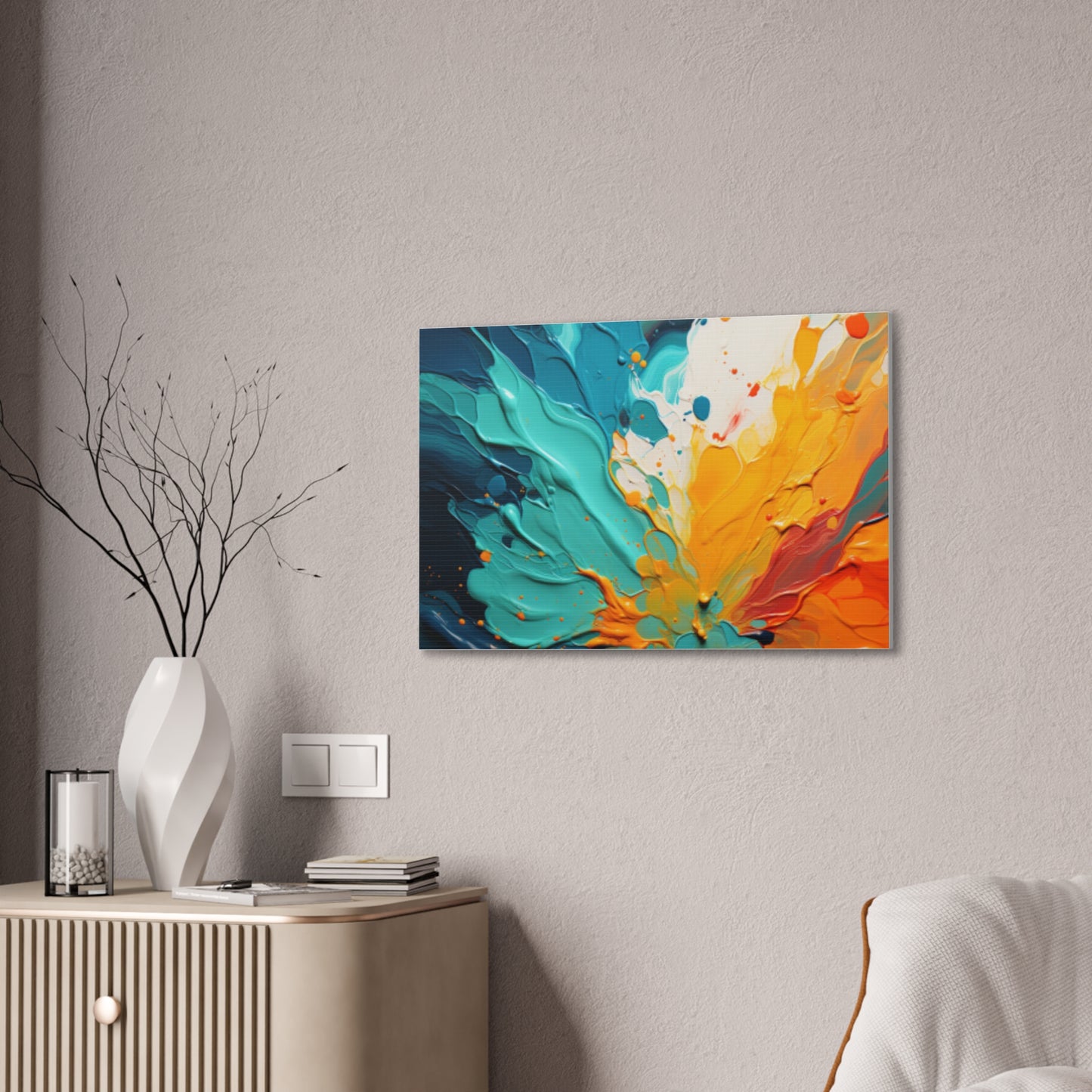 Primary Elegance: A Symphony of Sophistication Canvas Print