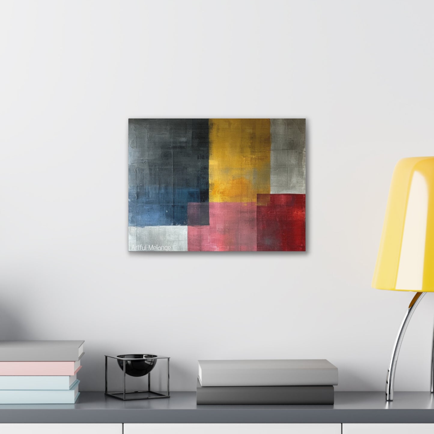 Primary Elegance: A Symphony of Sophistication Canvas Print