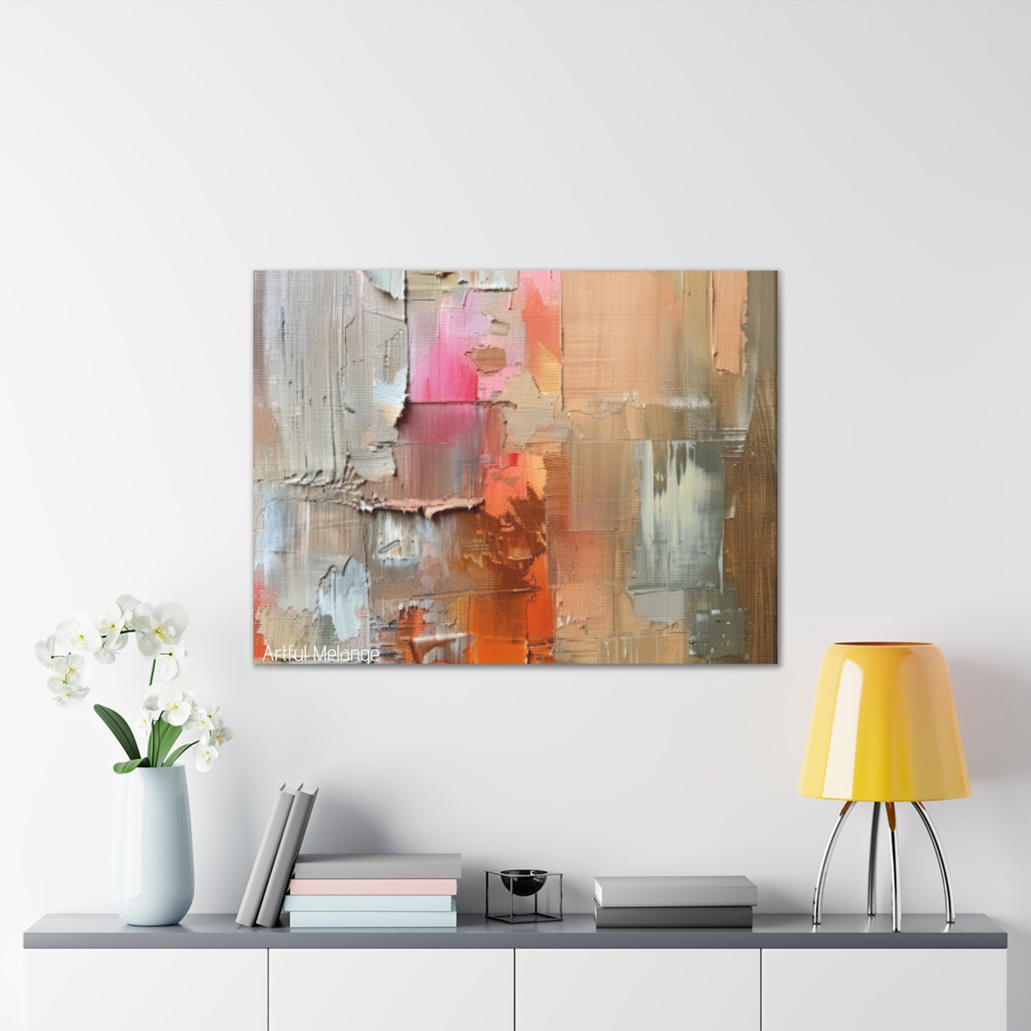 Primary Elegance: A Symphony of Sophistication Canvas Print