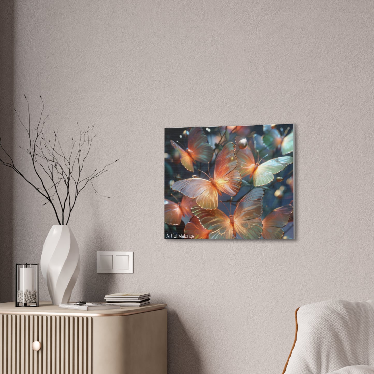 Fluttering Dreams: Butterfly Canvas Print Collection