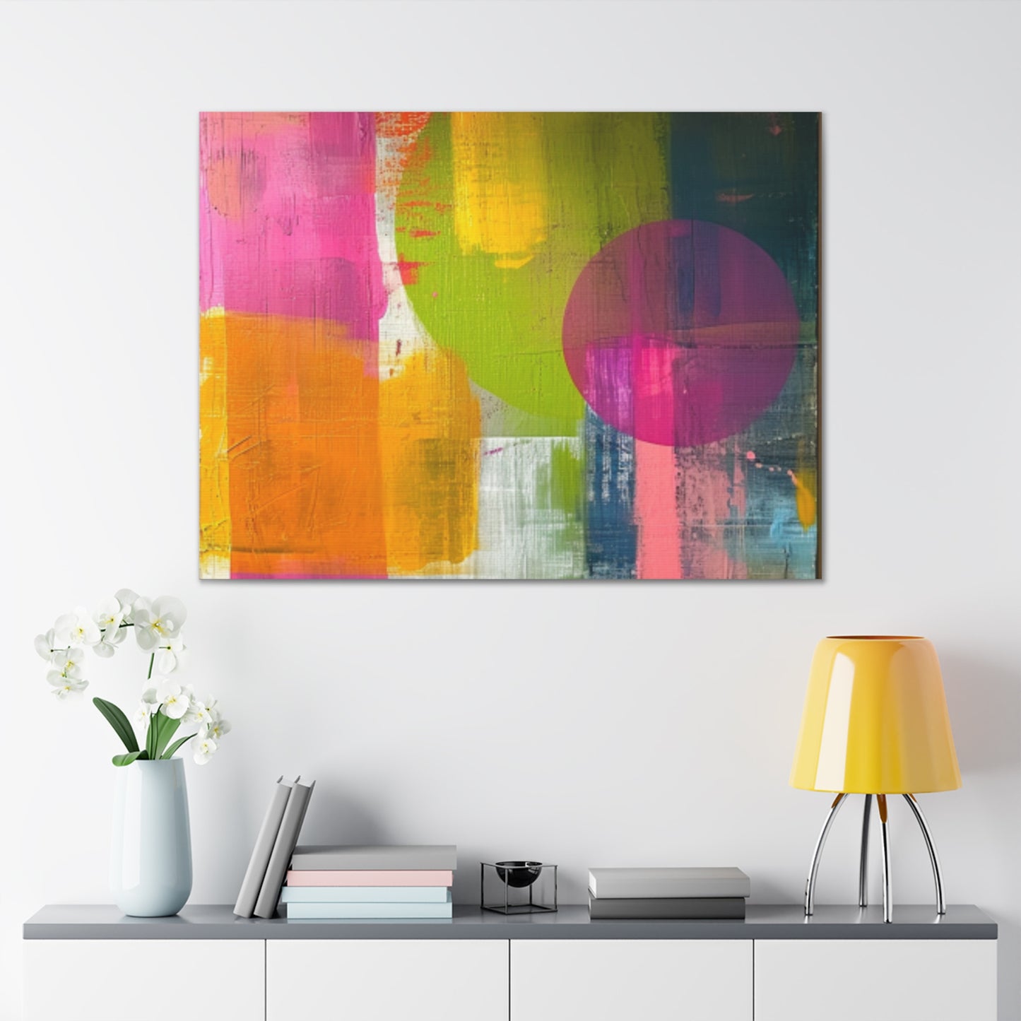 Primary Elegance: A Symphony of Sophistication Canvas Print