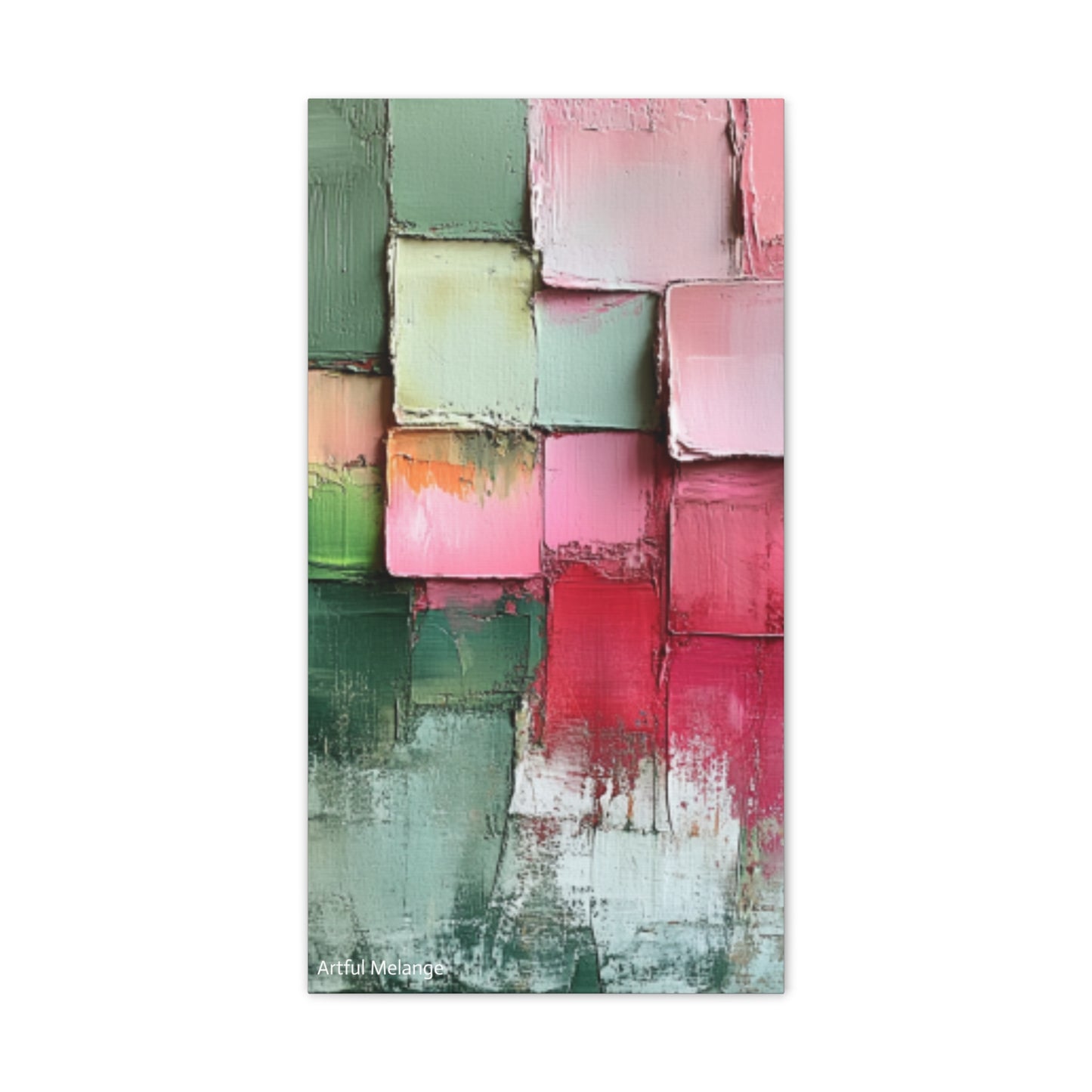 Acrylic Abstract Canvas Print - Richly Textured Artistry