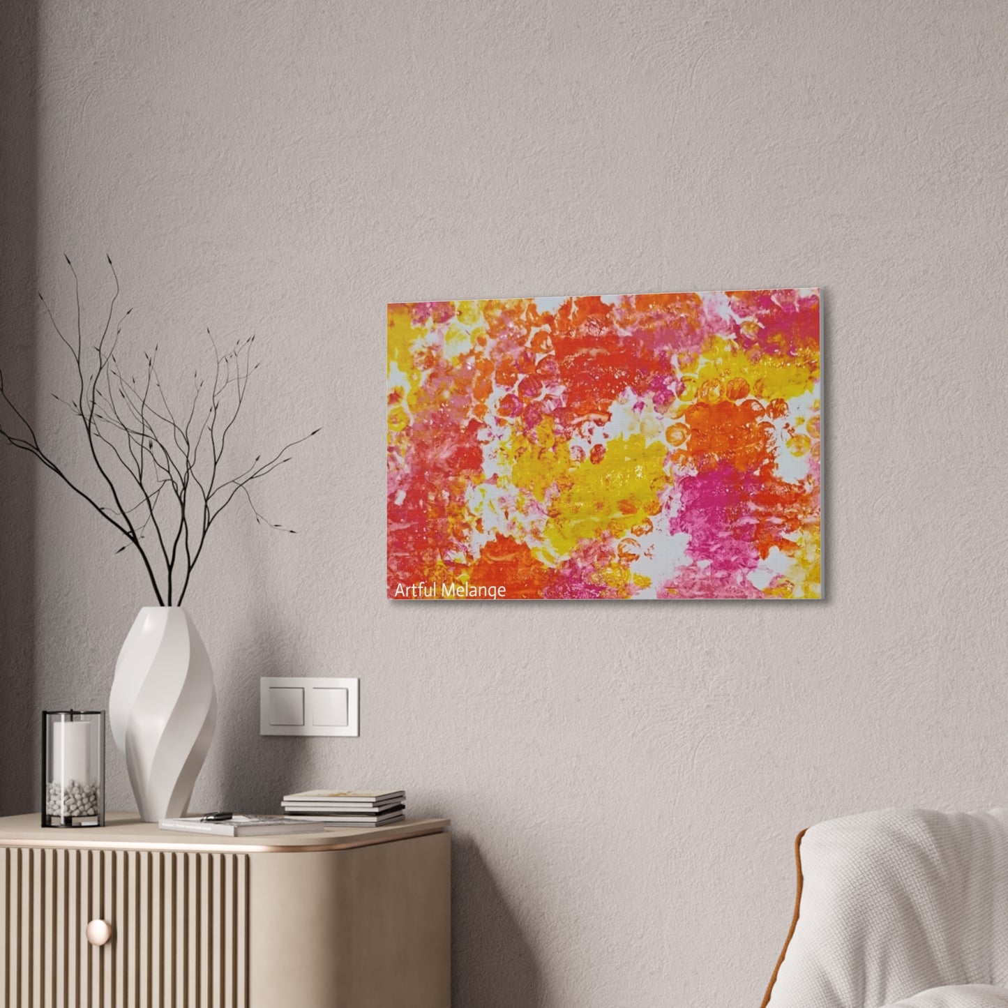 Acrylic Abstract Canvas Print - Richly Textured Artistry