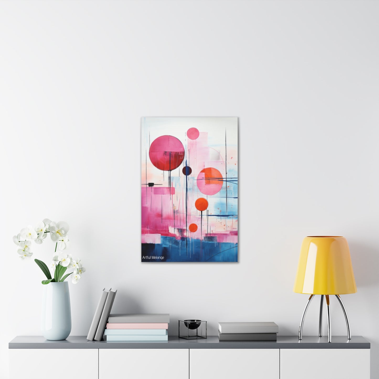 Primary Elegance: A Symphony of Sophistication Canvas Print