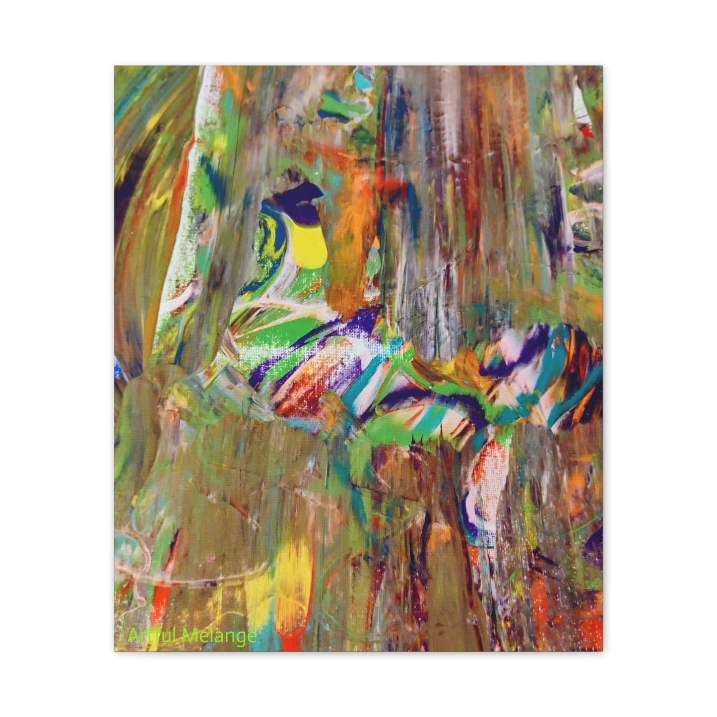 Acrylic Abstract Canvas Print - Richly Textured Artistry