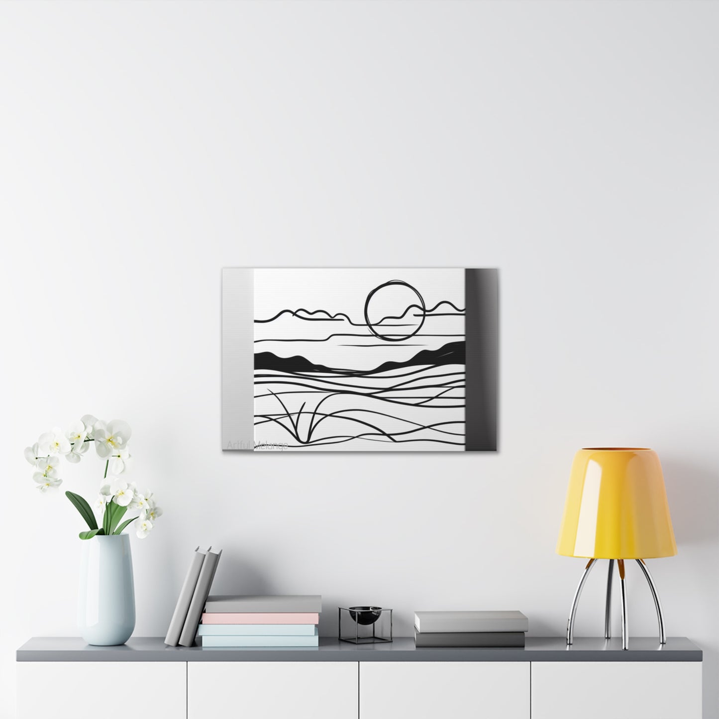 Primary Elegance: A Symphony of Sophistication Canvas Print