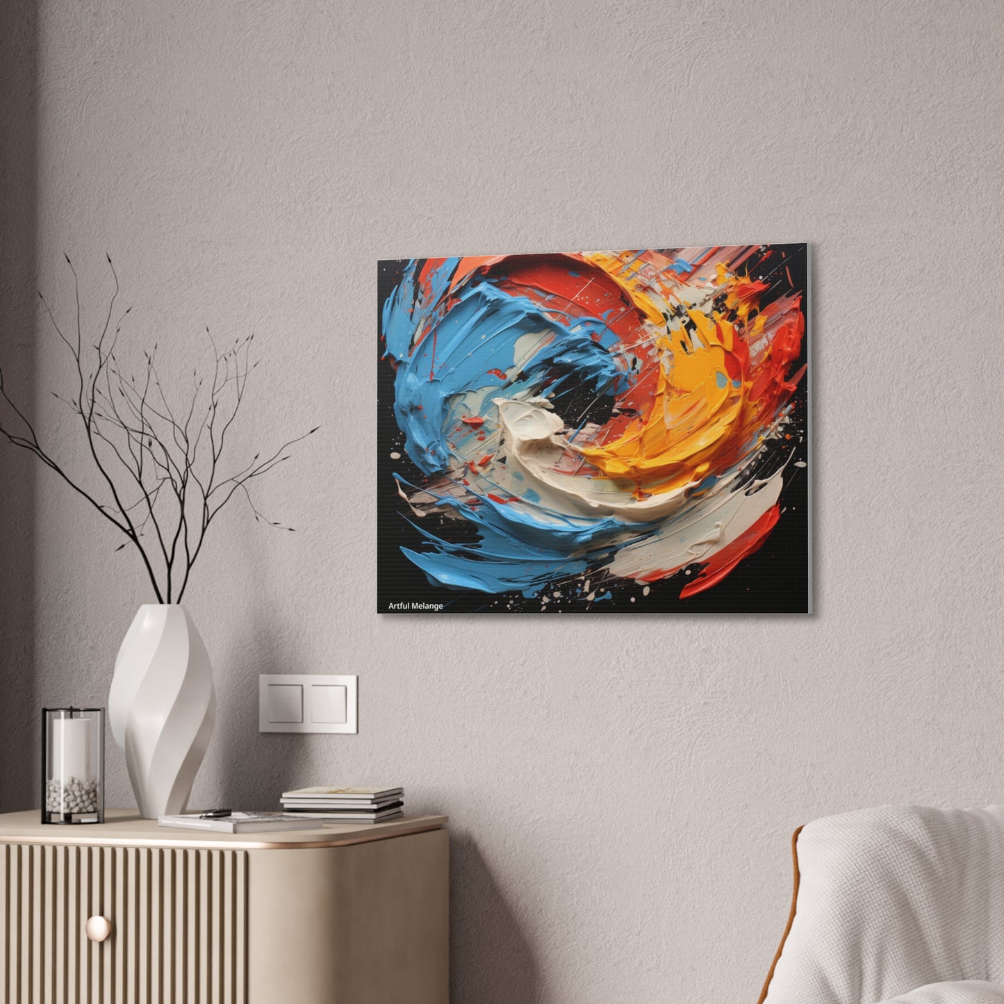 Acrylic Abstract  Canvas Print - Richly Textured Artistry