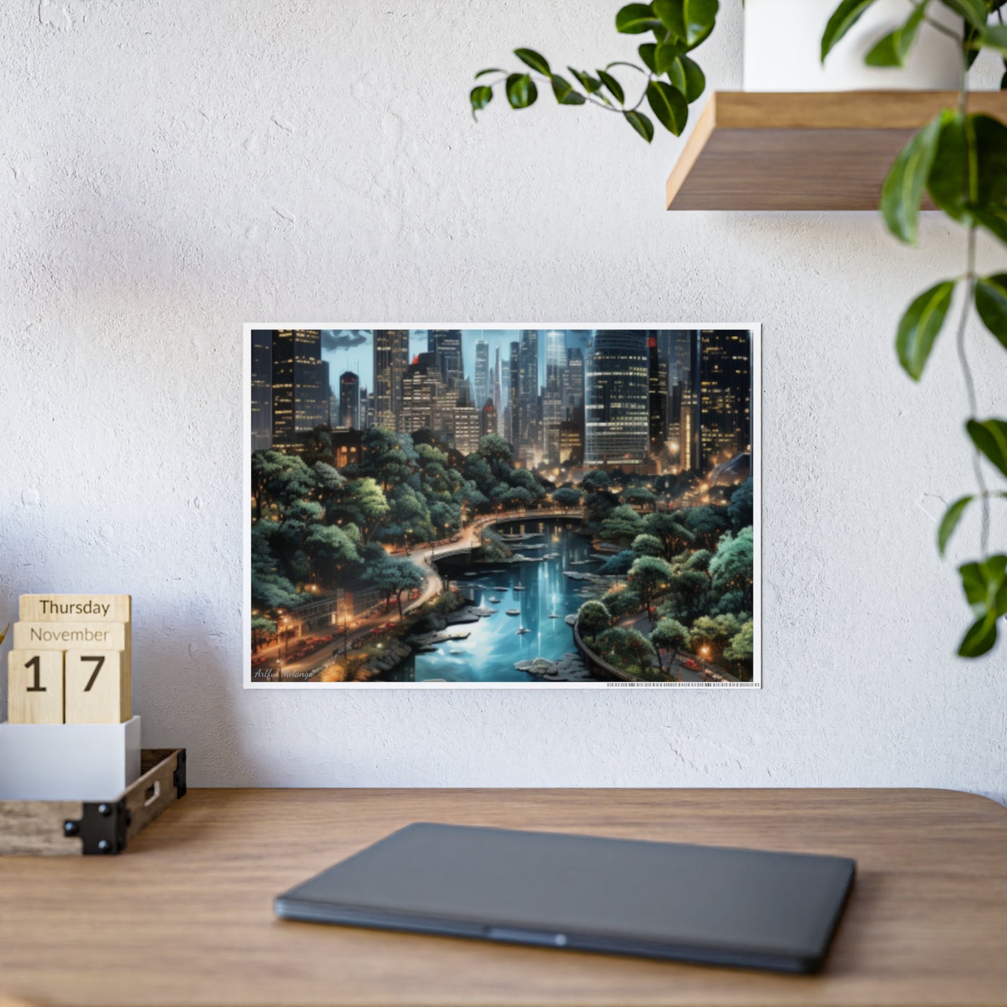 Skyline Vista: Hyper-Realistic 3D Cityscape Posters