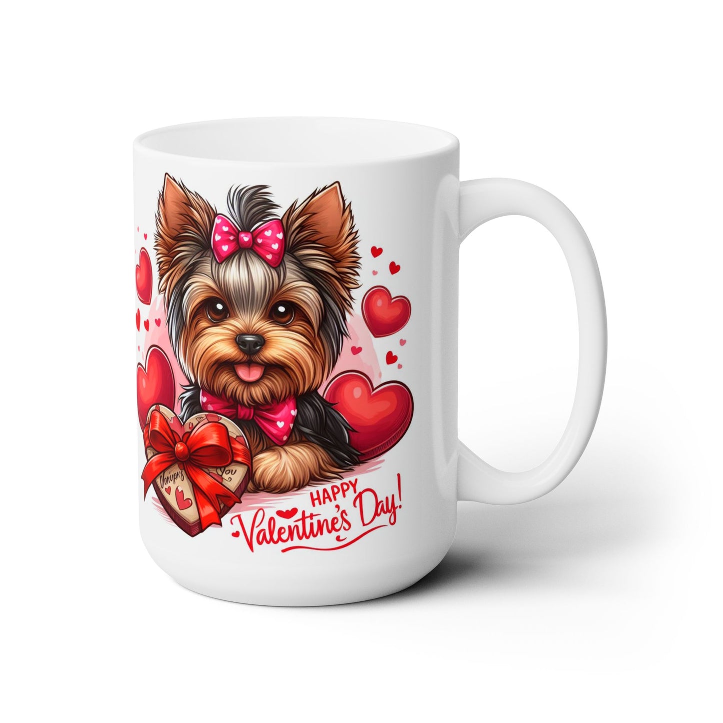 Love Paws- Yorkshire Terrier Valentine's Day Mug 15oz