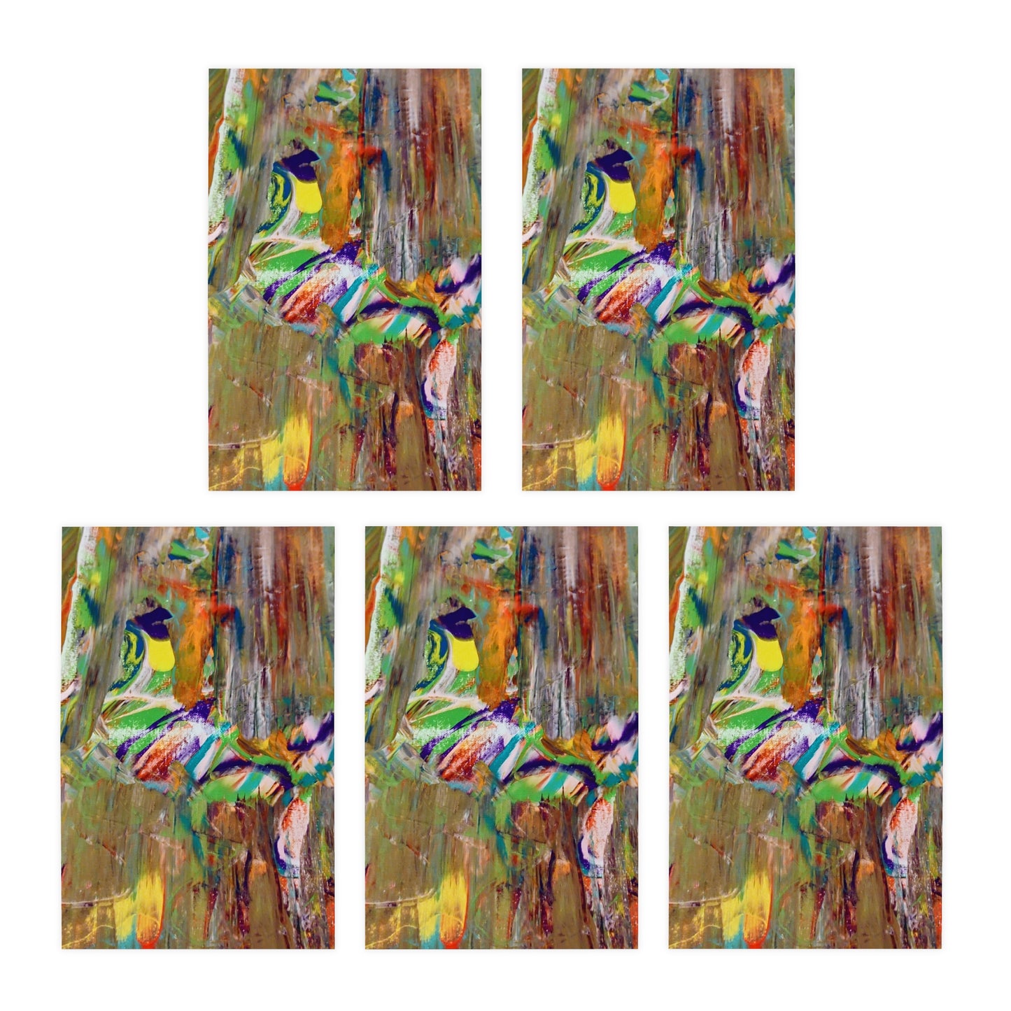 Elegance in Ink:  Abstract Art Note Card Set(5-Pack)