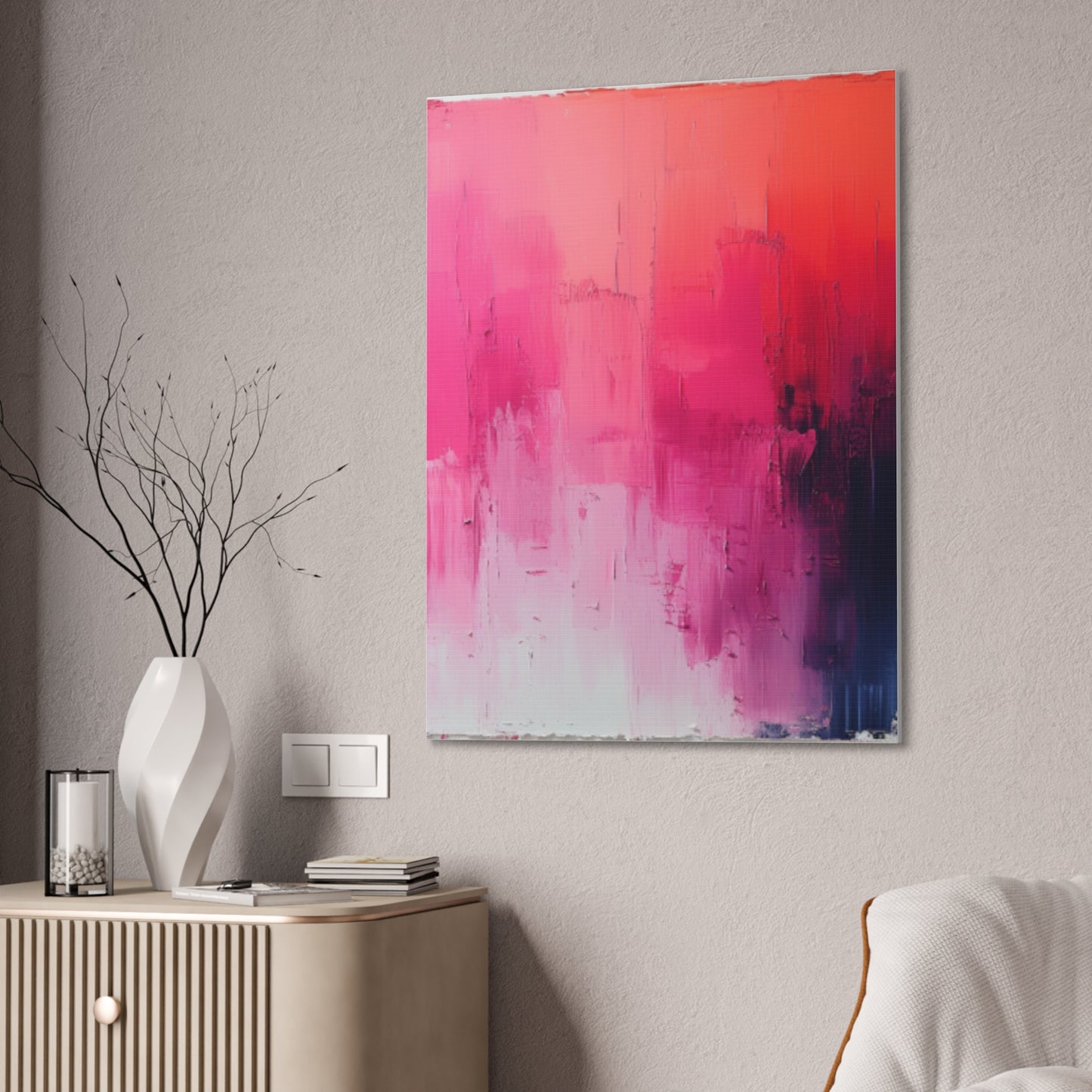 In The Pink: A Symphony of Sophistication Canvas Print