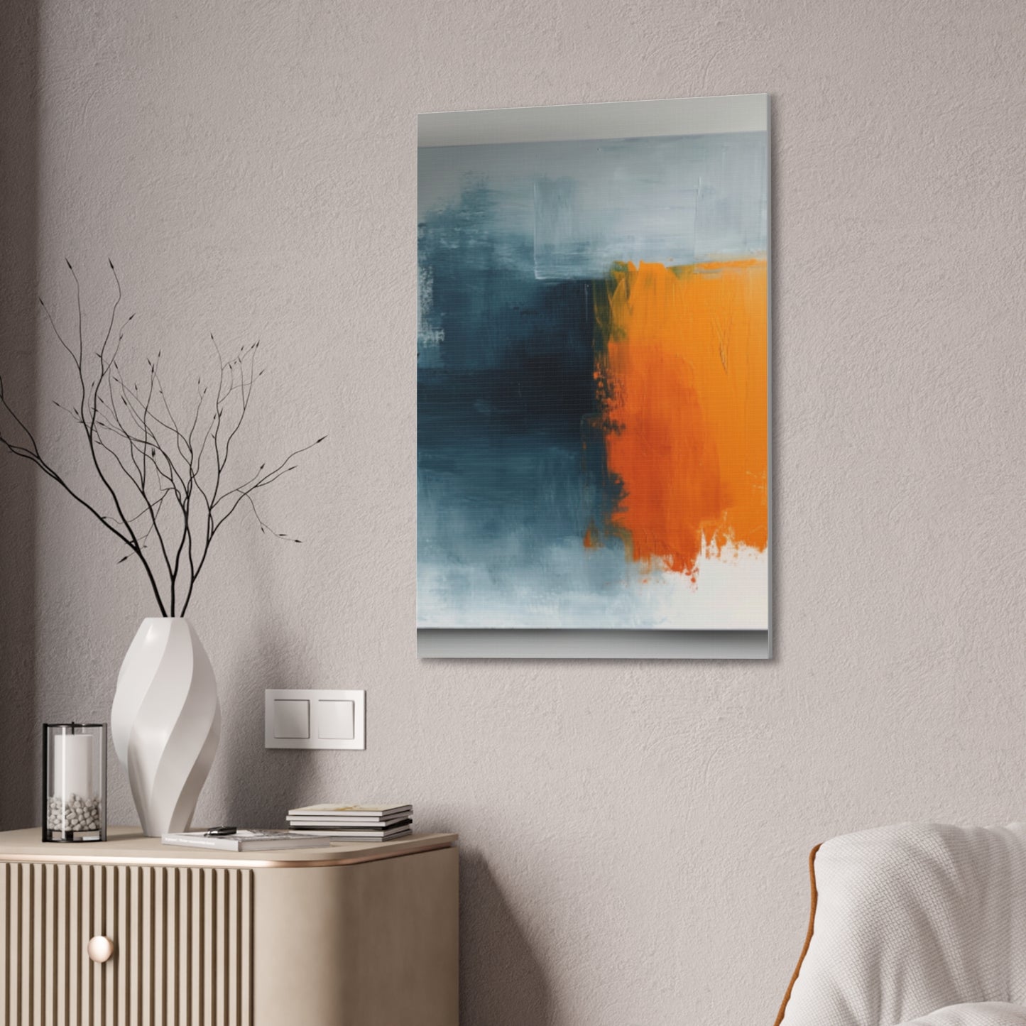 Primary Elegance: A Symphony of Sophistication Canvas Print