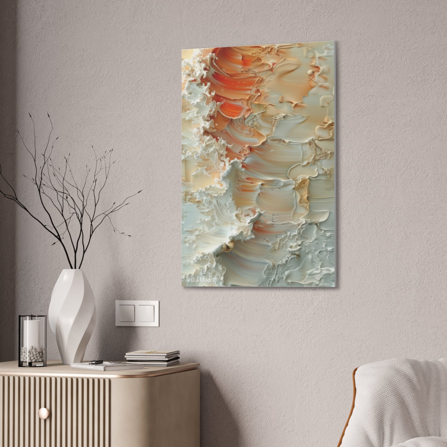 Primary Elegance: A Symphony of Sophistication Canvas Print