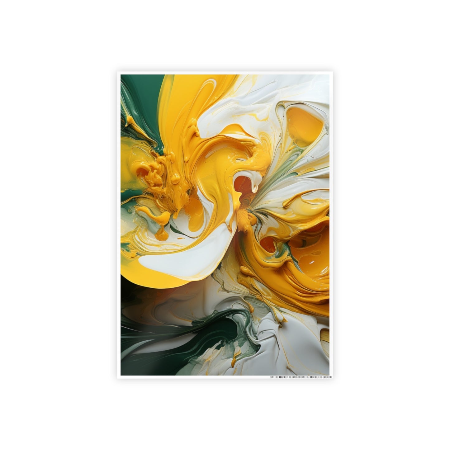 Gleaming Acrylic Abstract Poster: A Spectrum of Colorful Elegance