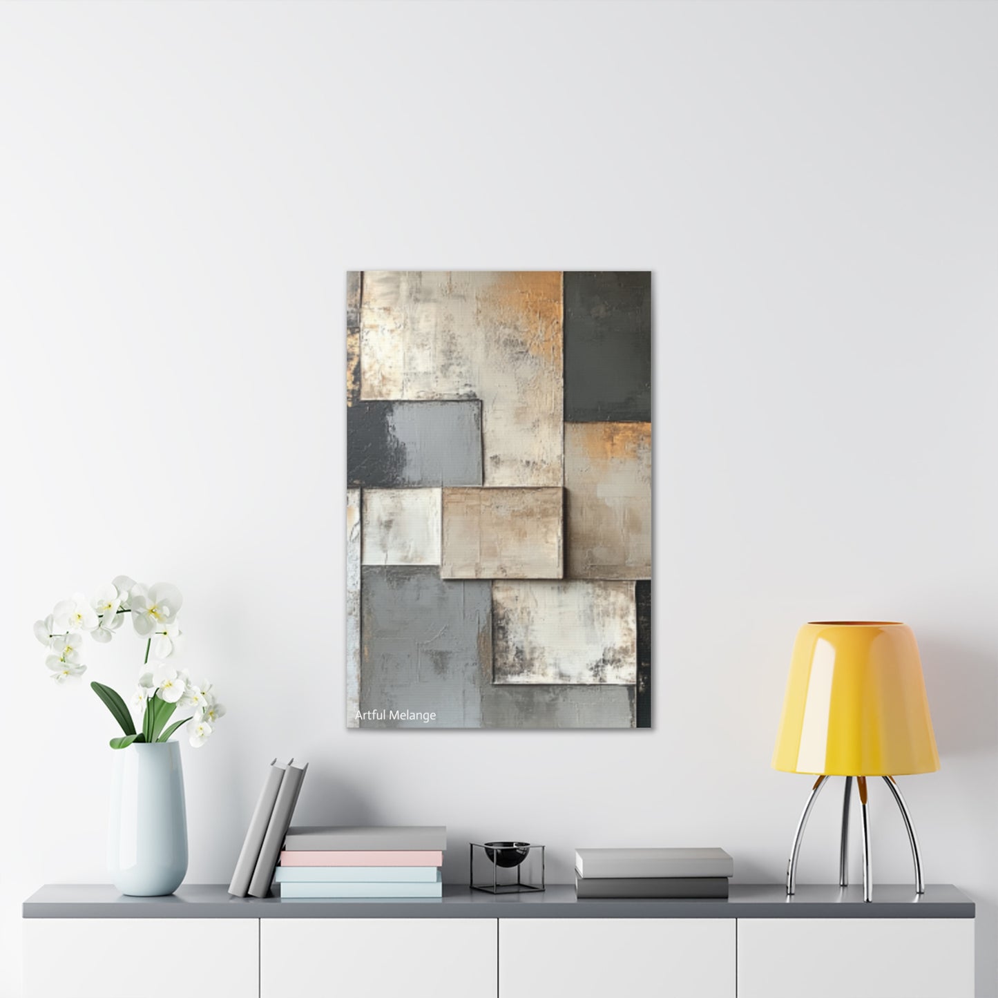 Acrylic Abstract Canvas Print - Richly Textured Artistry