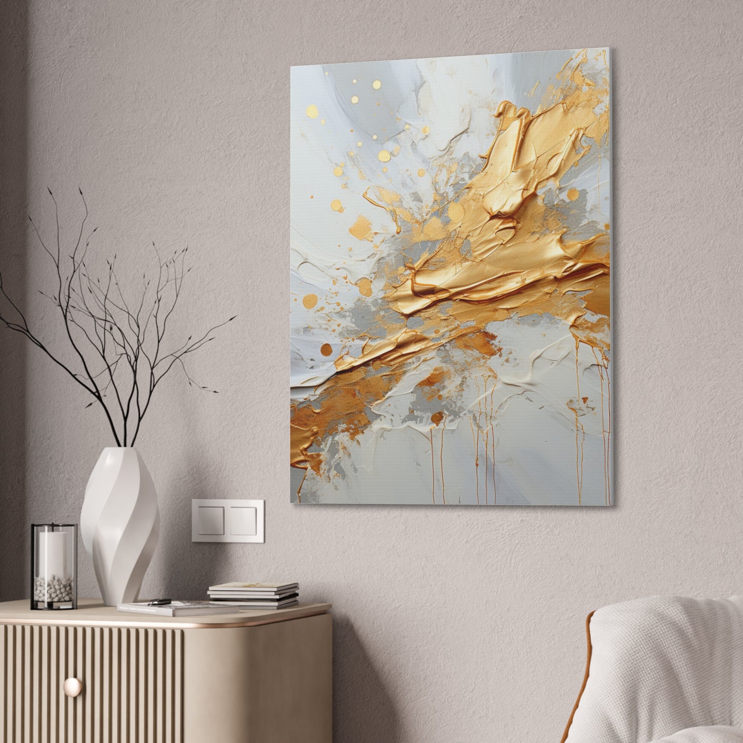 Acrylic Abstract Canvas Print - Richly Textured Artistry