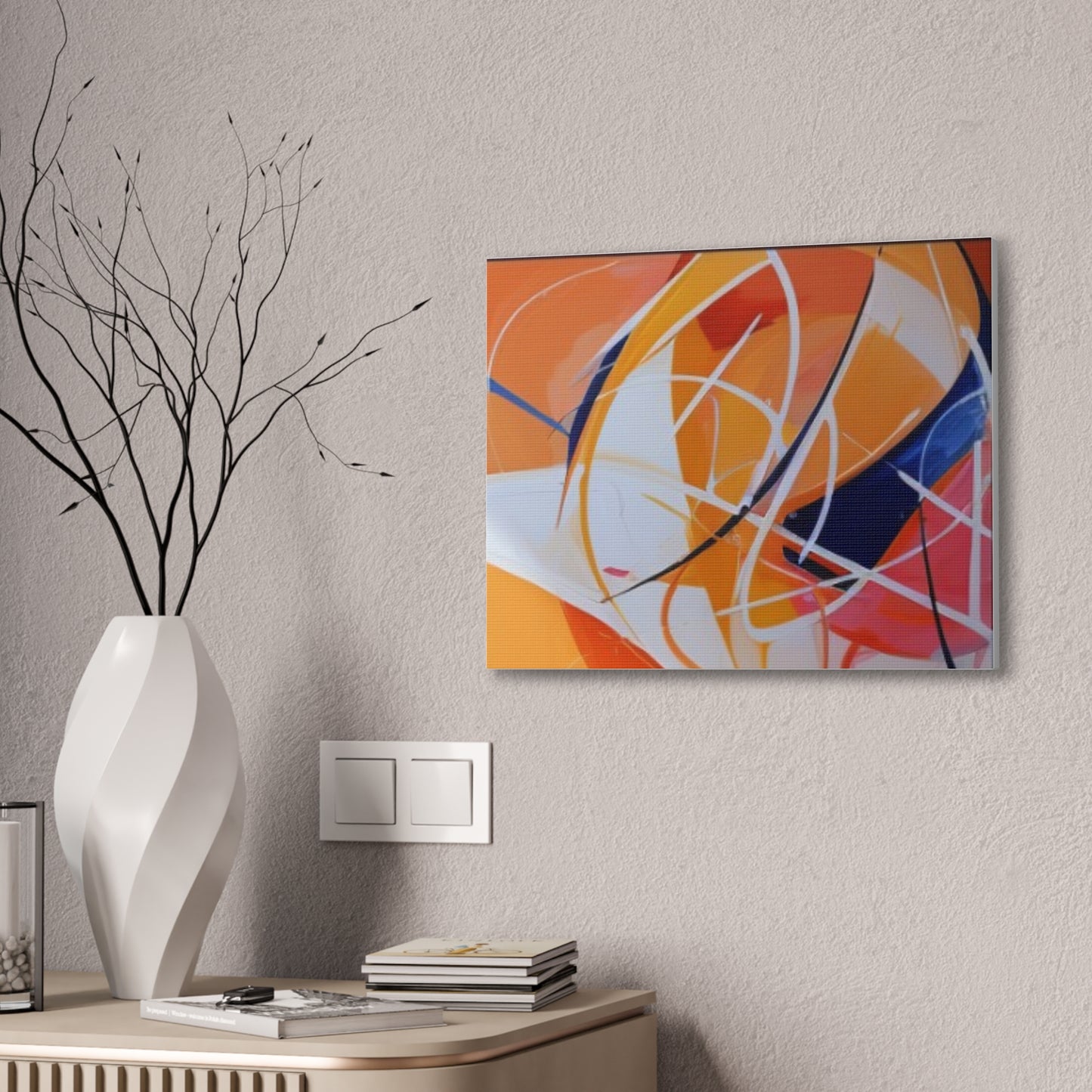 Primary Elegance: A Symphony of Sophistication Canvas Print