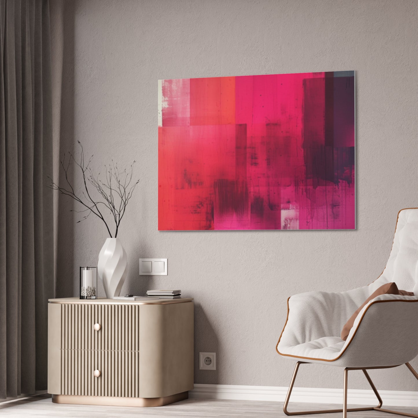 In The Pink: A Symphony of Sophistication Canvas Print