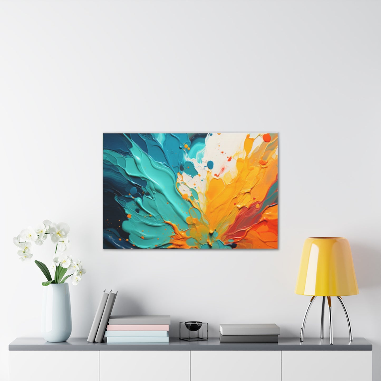 Primary Elegance: A Symphony of Sophistication Canvas Print