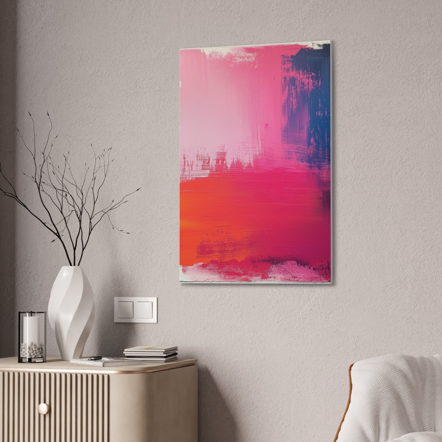 In The Pink: A Symphony of Sophistication Canvas Print