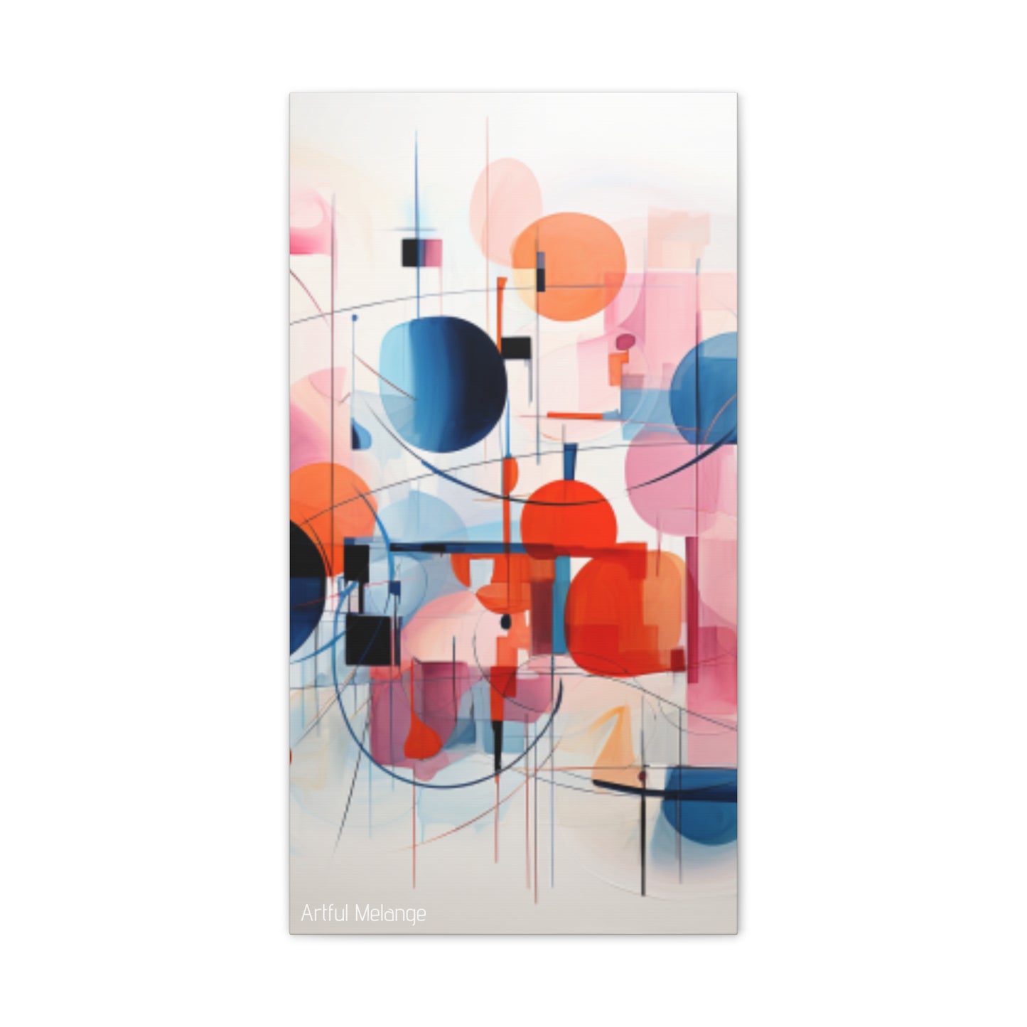 Primary Elegance: A Symphony of Sophistication Canvas Print