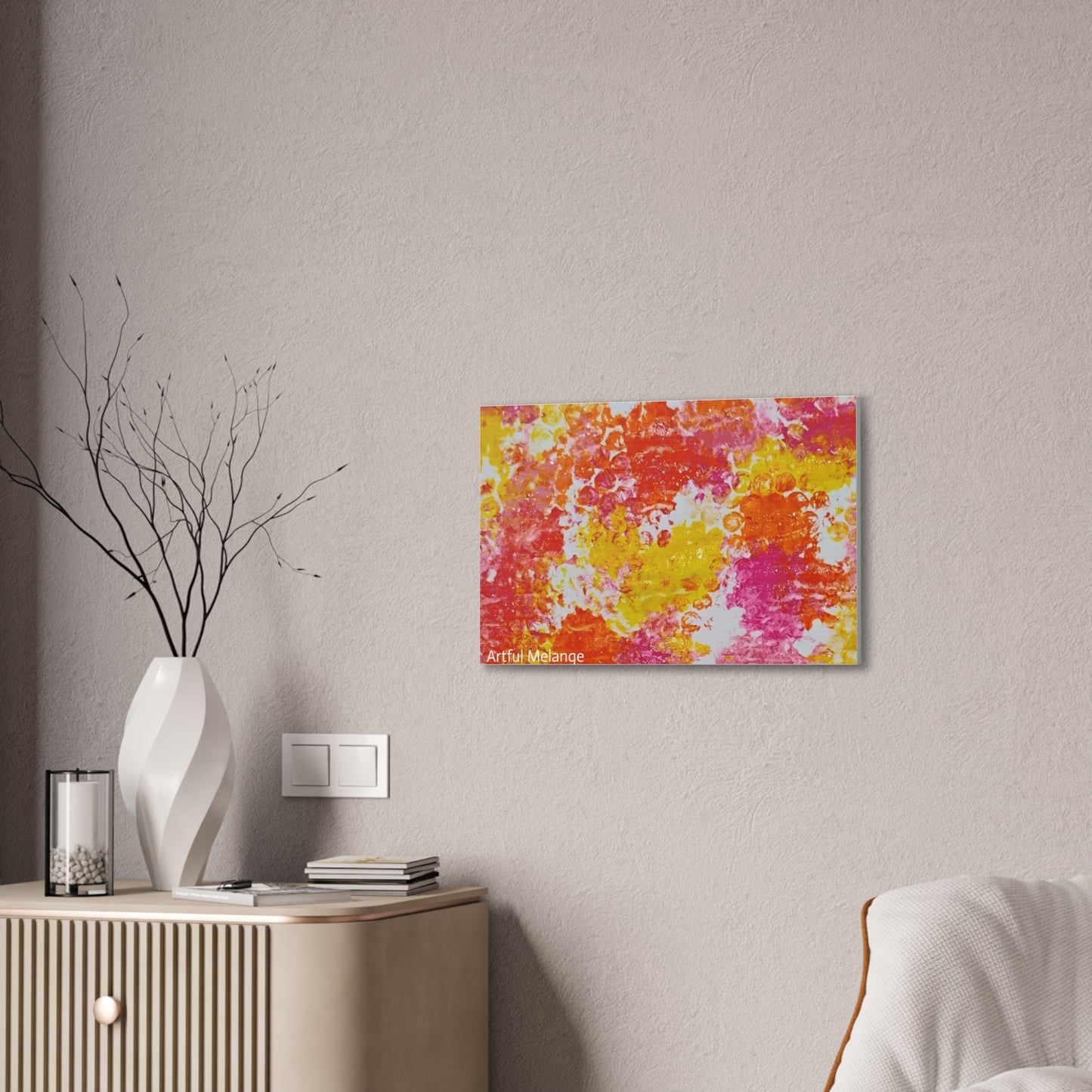 Acrylic Abstract Canvas Print - Richly Textured Artistry