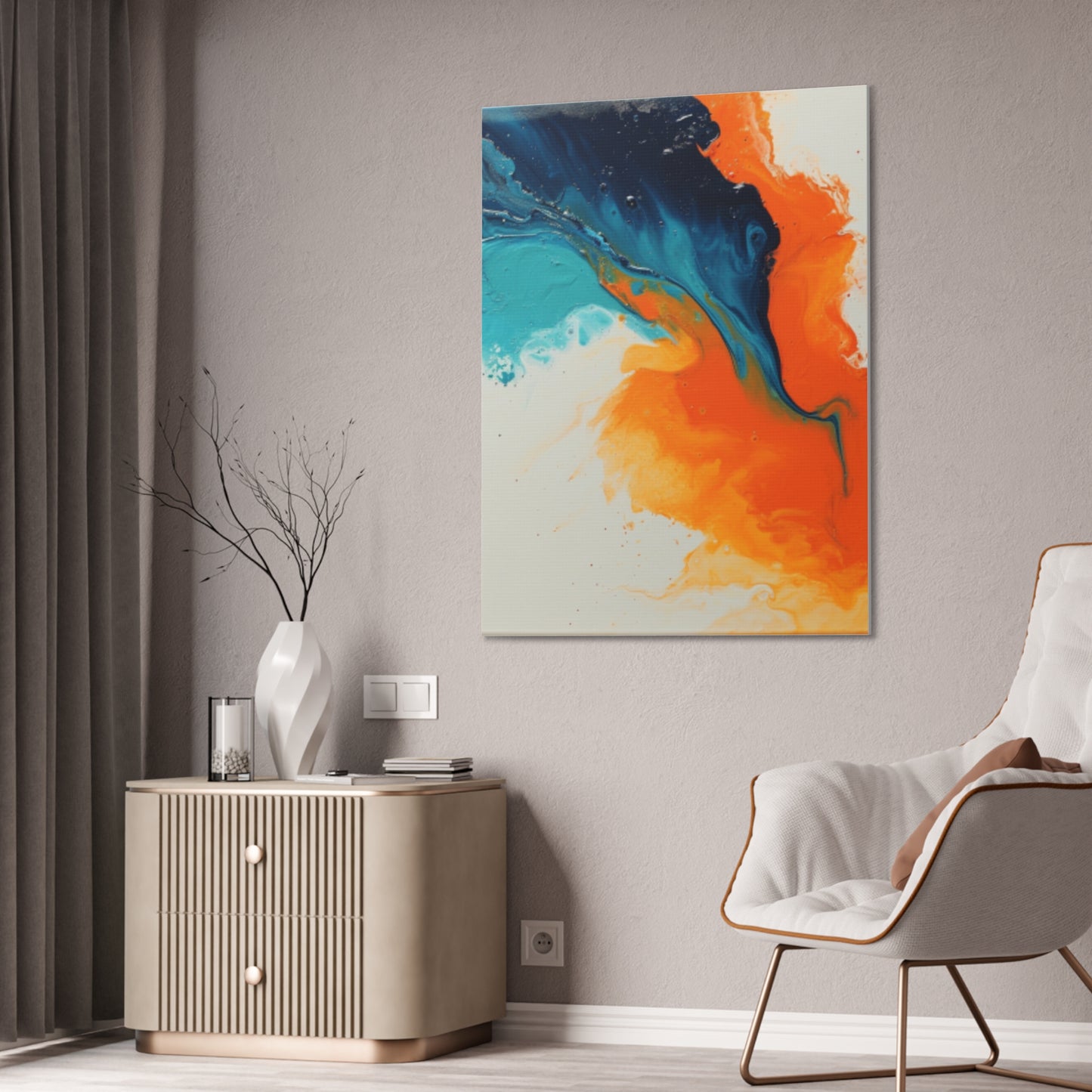 Primary Elegance: A Symphony of Sophistication Canvas Print