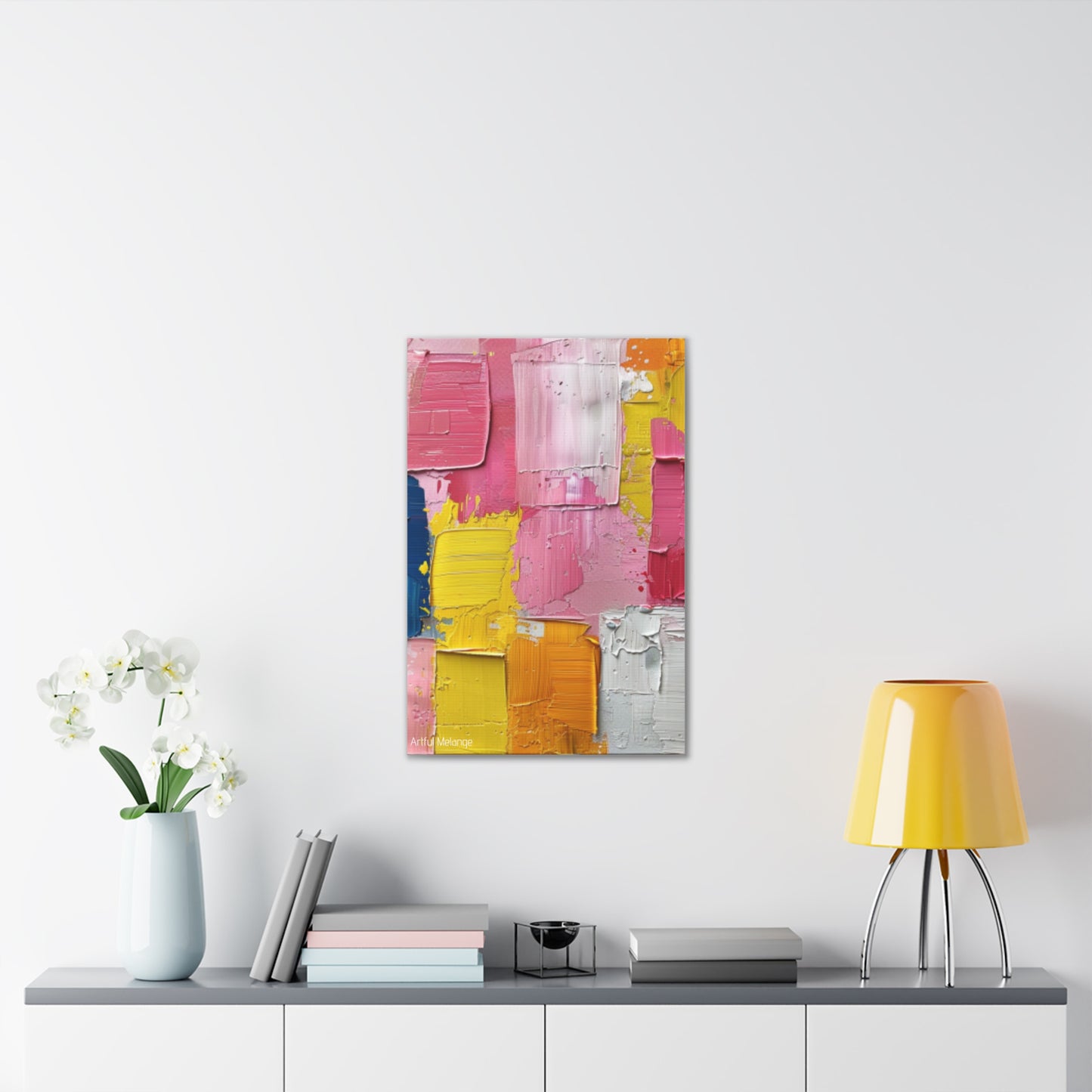 Primary Elegance: A Symphony of Sophistication Canvas Print