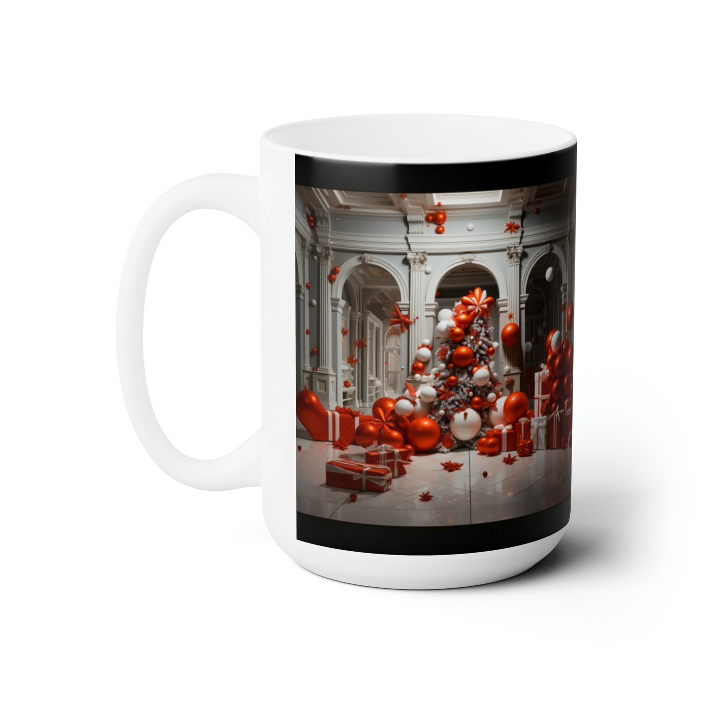 Cozy Holiday Mugs: Embrace the Season with Our Festive Living Scenes 15oz