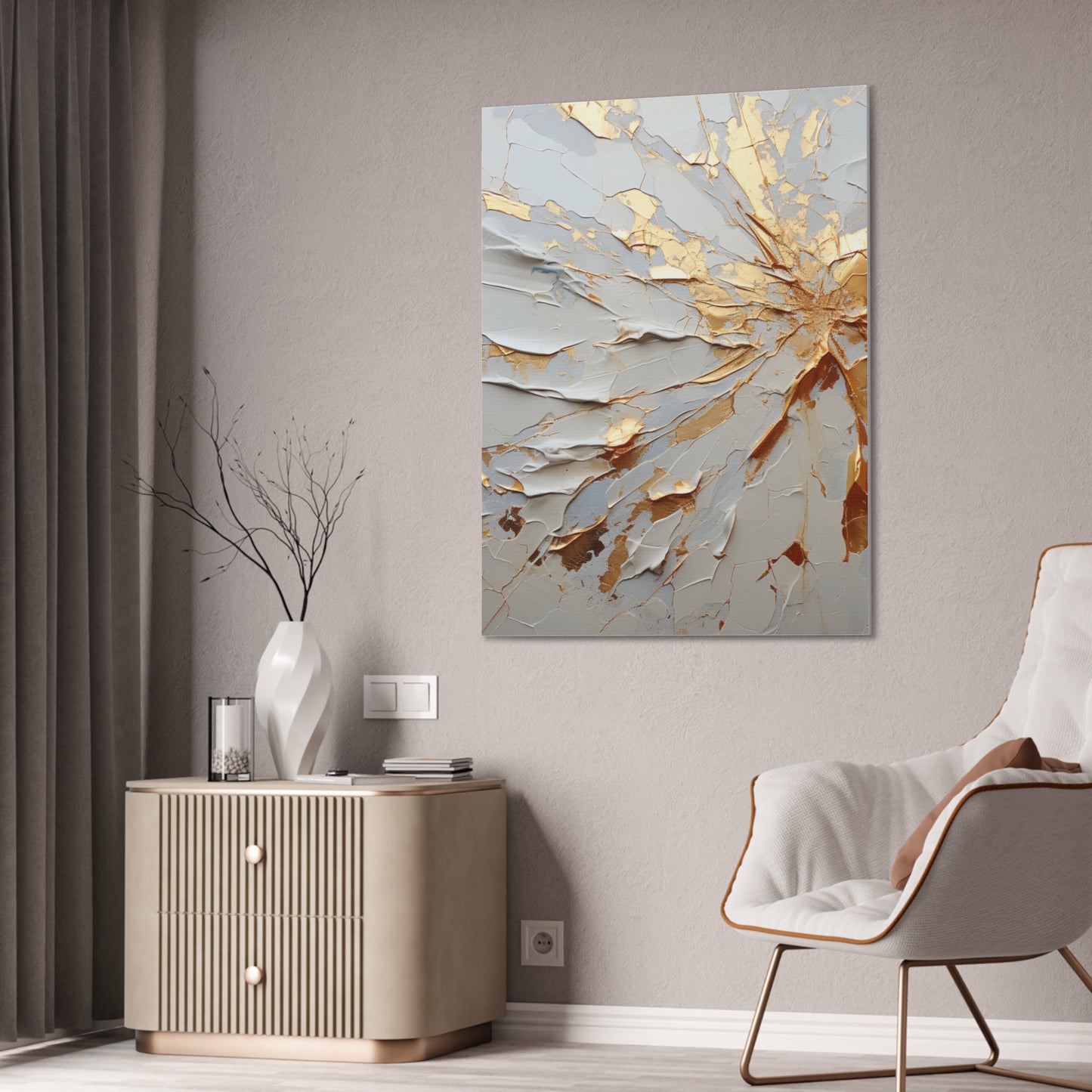 Acrylic Abstract Canvas Print - Richly Textured Artistry