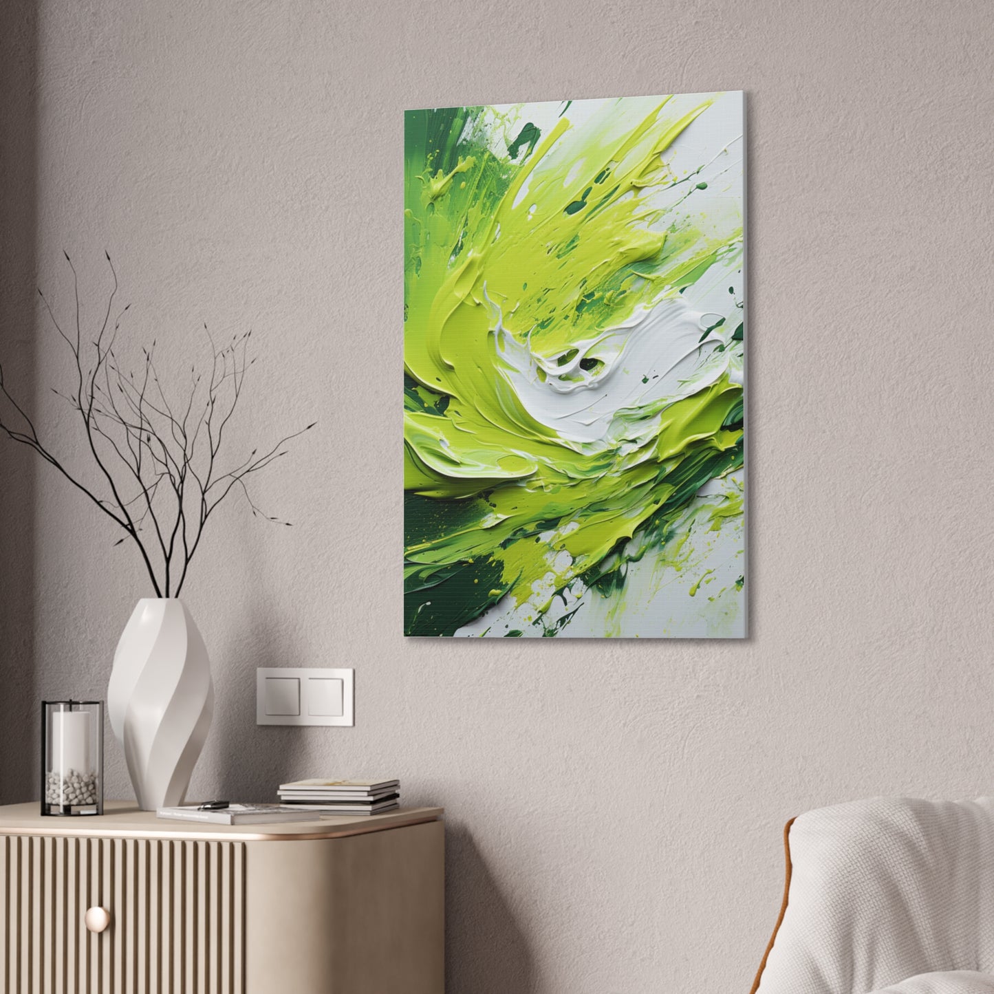 Acrylic Abstract Canvas Print - Richly Textured Artistry